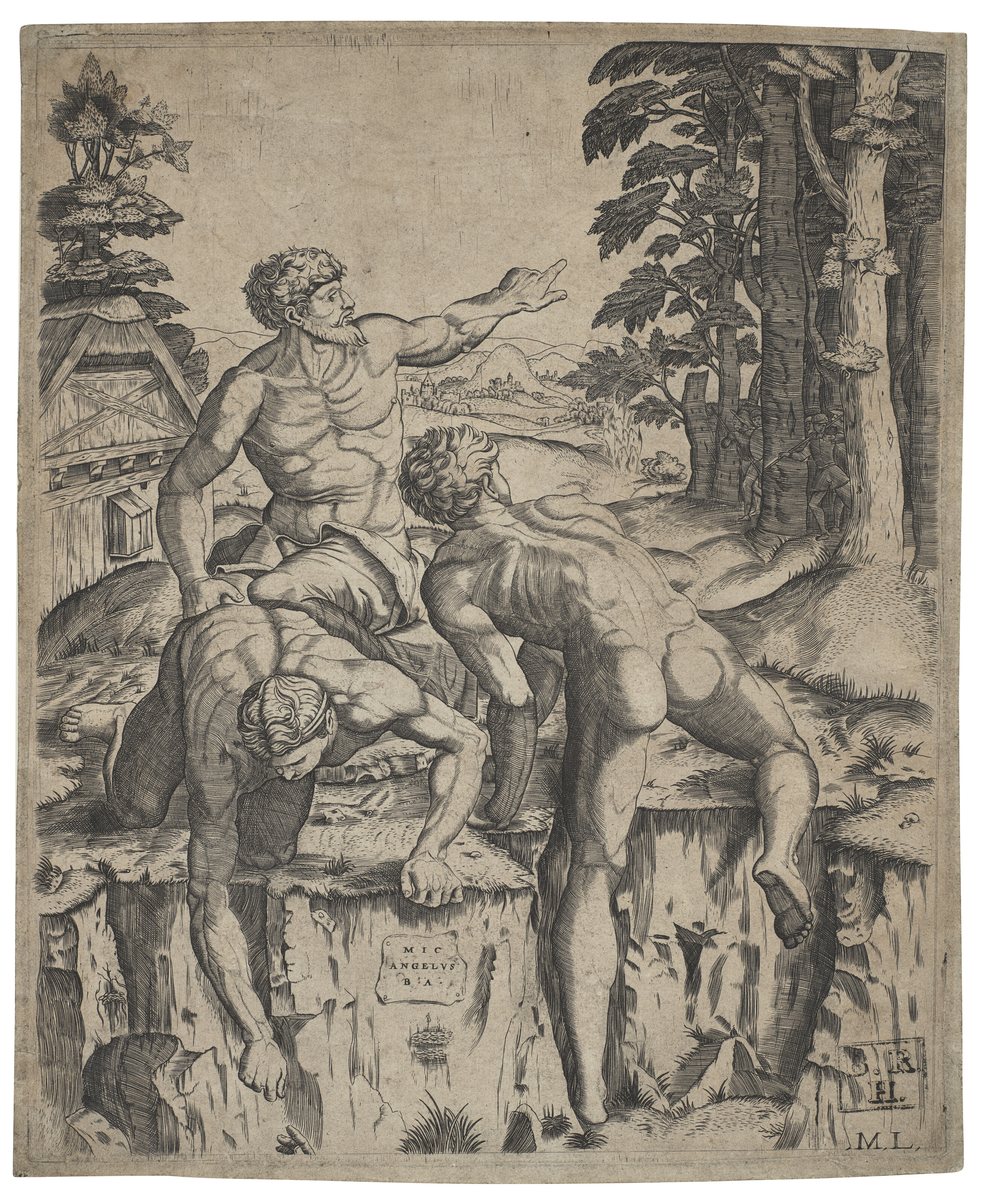 Marcantonio Raimondi — Альпинисты
