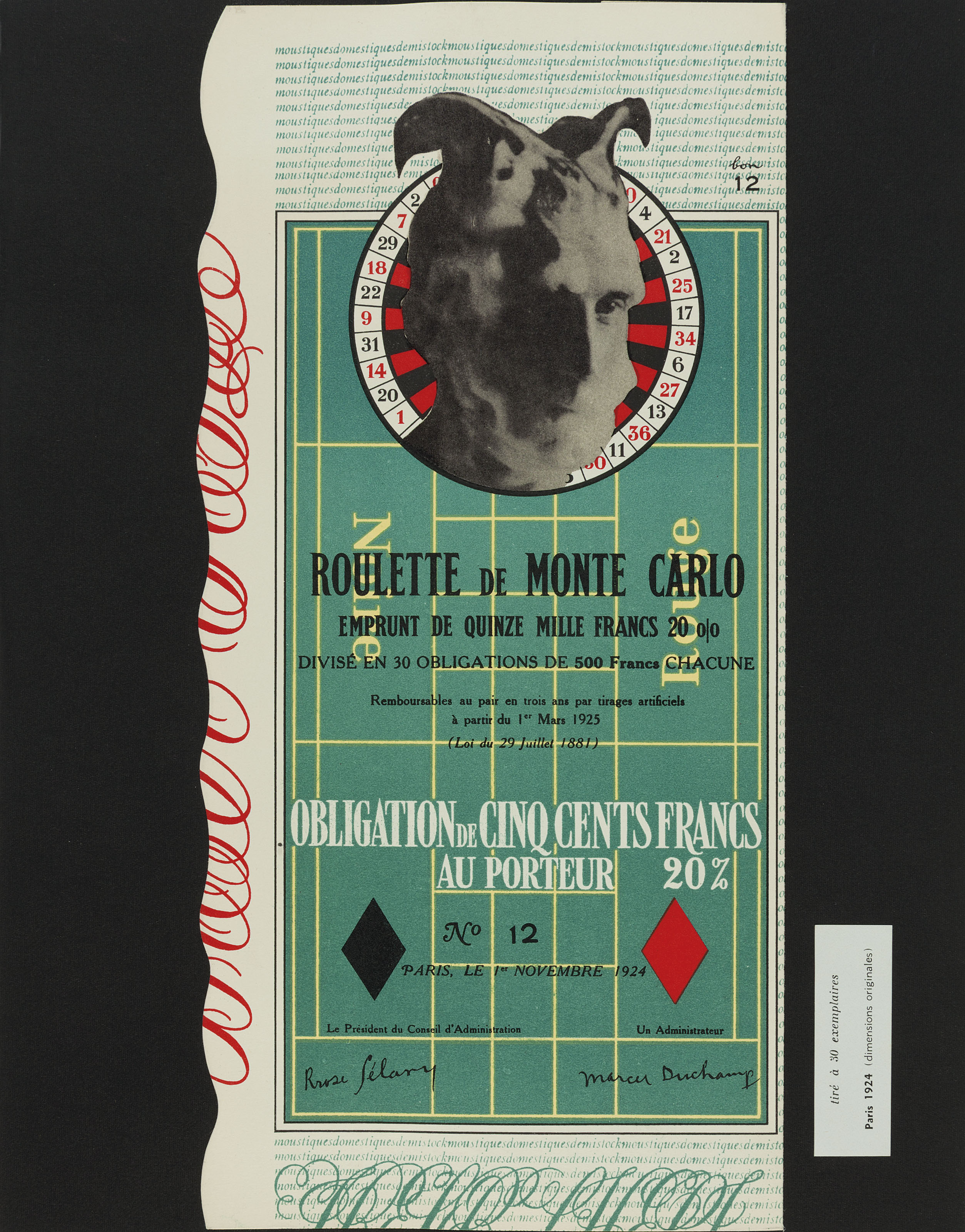 Marcel Duchamp — Картина Марселя Дюшана "Роза Селеви" ("Мальчик в чемодане"), серия F (Bonk 6D, Schwarz 484), изображение 7