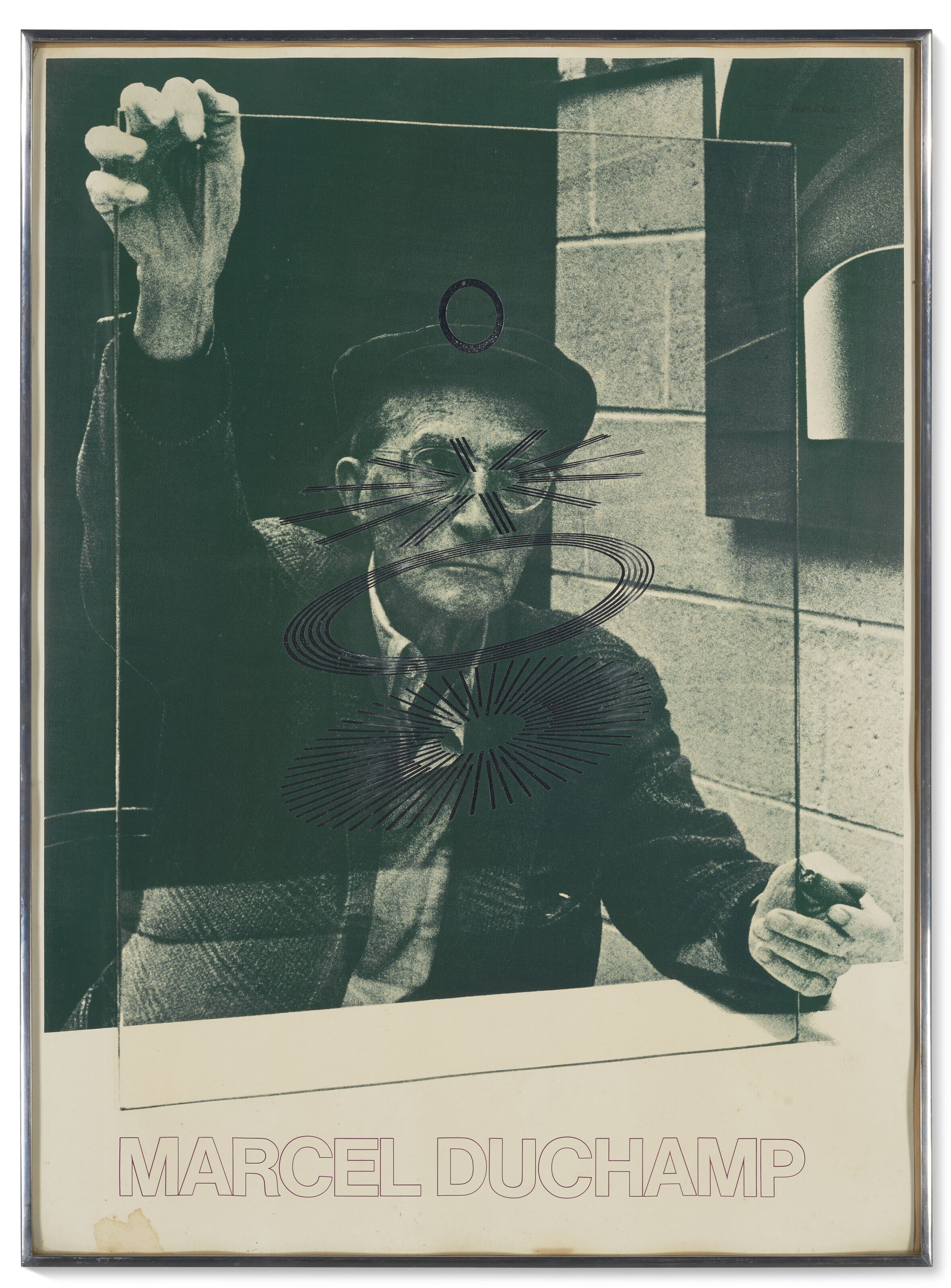Marcel Duchamp — Афиша выставки почти полного собрания работ Марселя Дюшана в галерее Тейт, 18 июня - 31 июля 1966