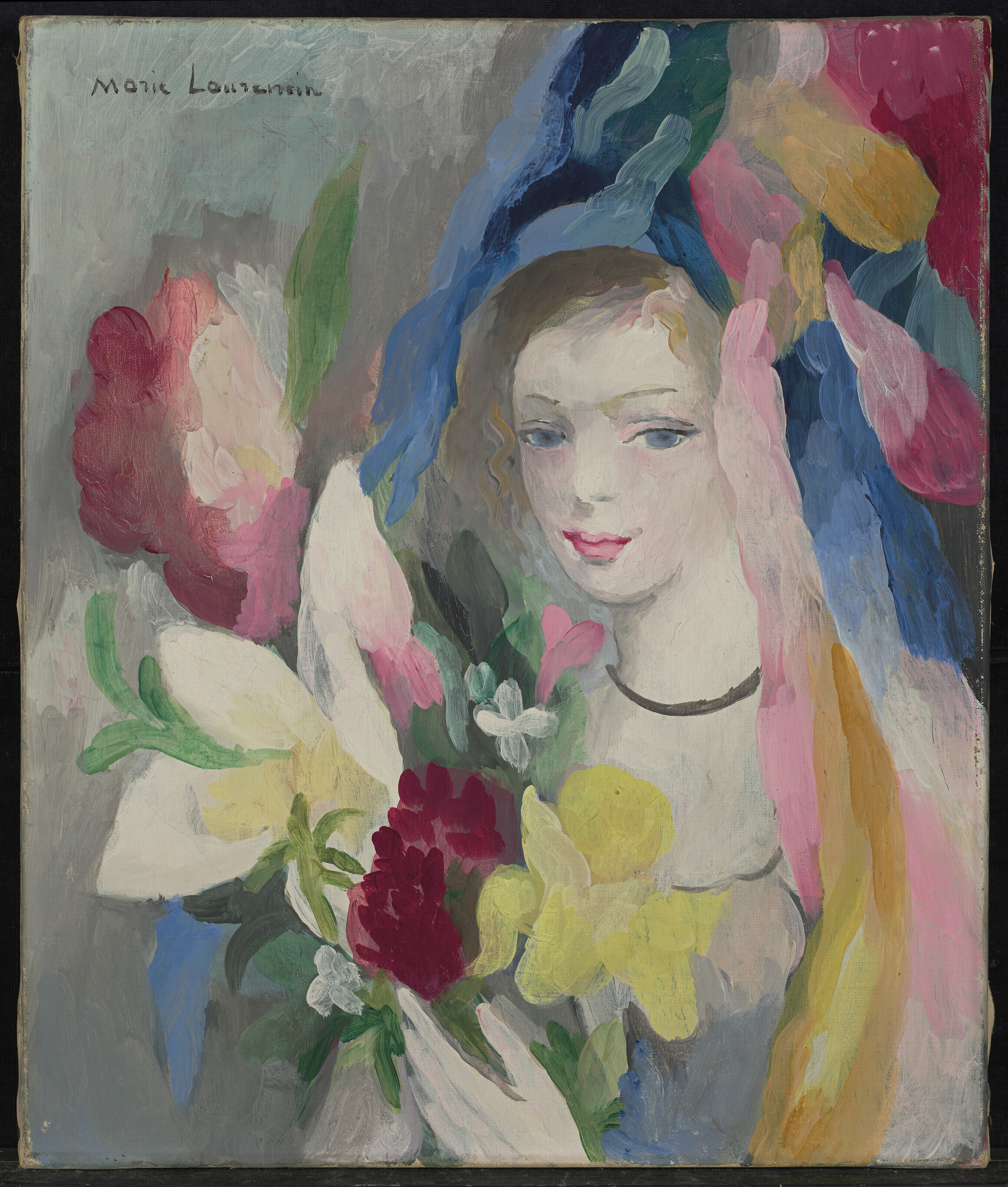 Marie Laurencin — Молодая девушка с букетом, изображение 2