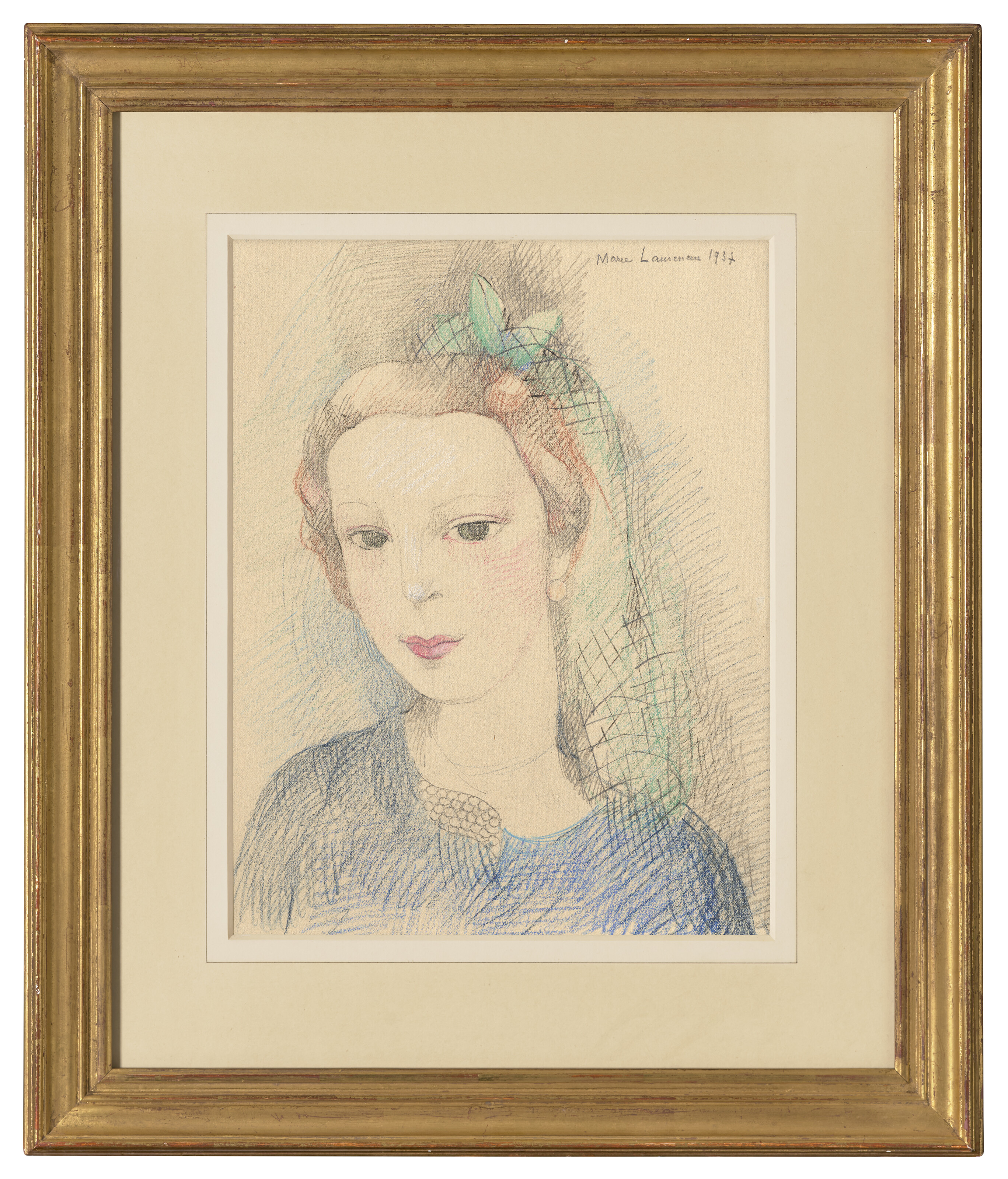 Marie Laurencin — Бюст молодой женщины, изображение 2