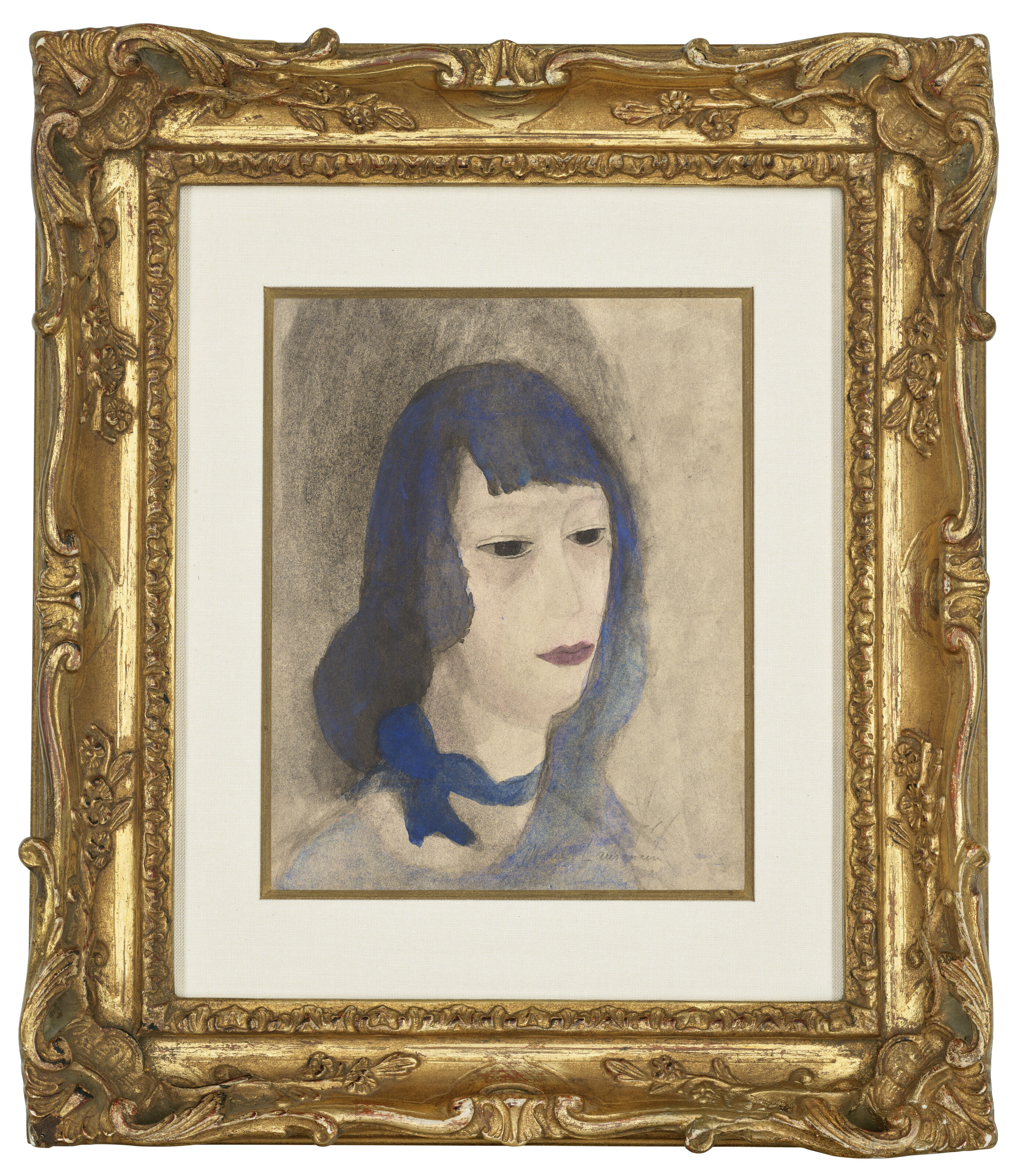 Marie Laurencin — Молодая девушка в голубом платке, изображение 2
