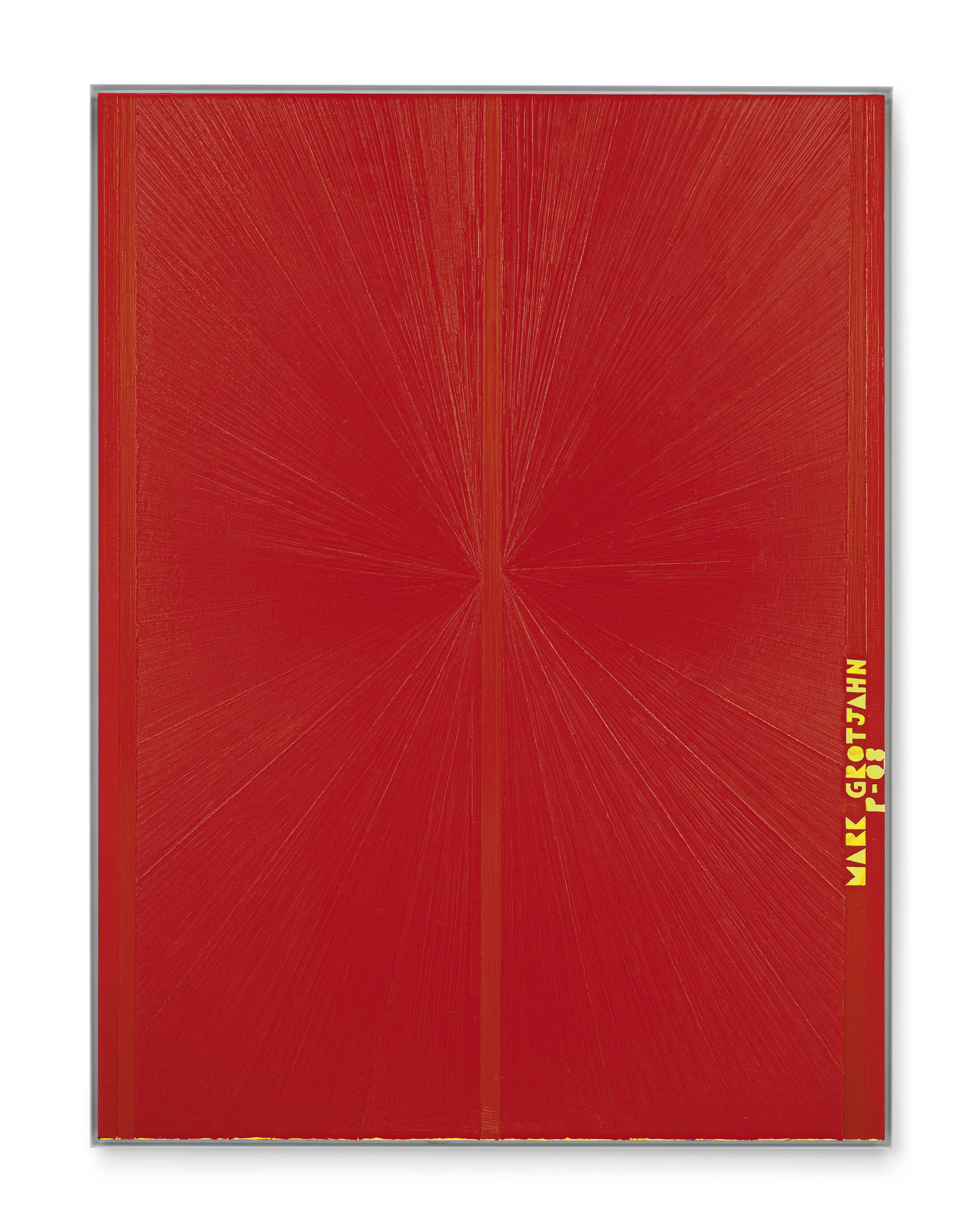 Mark Grotjahn — Без названия (Красная бабочка II, желтая МАРКА GROTJAHN P-08 752)