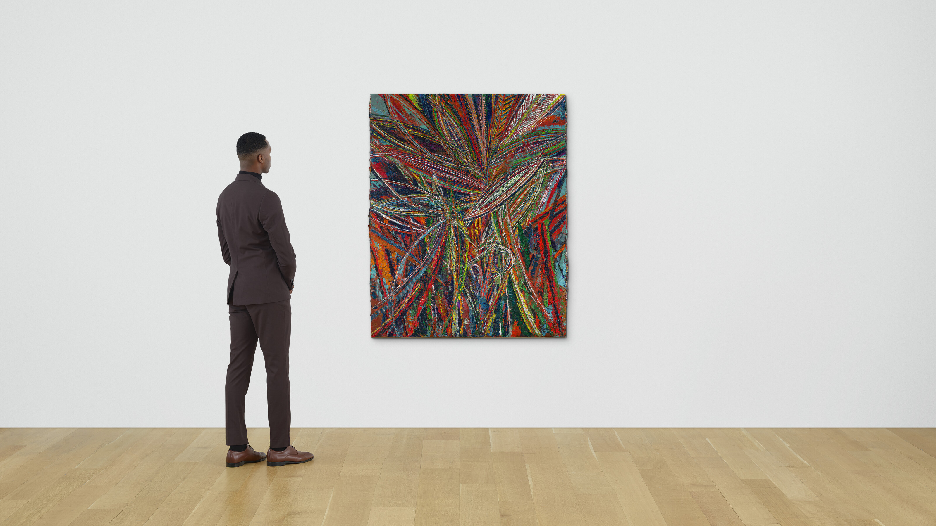 Mark Grotjahn — Без названия (Выпадающий красный и Т-образный лица 43.22), изображение 2