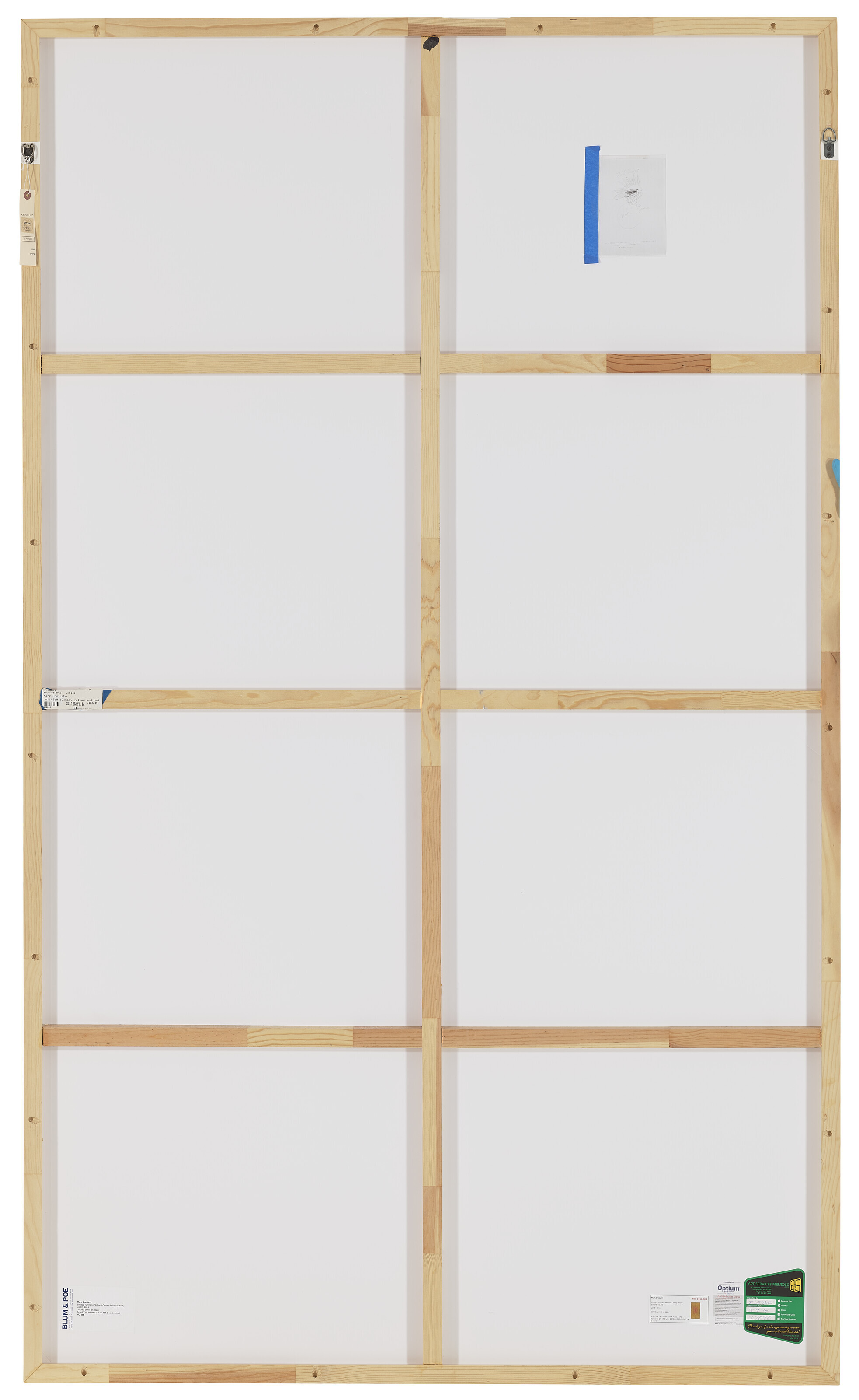 Mark Grotjahn — Без названия (Малиново-красная и канареечно-желтая бабочка 45.93), изображение 3