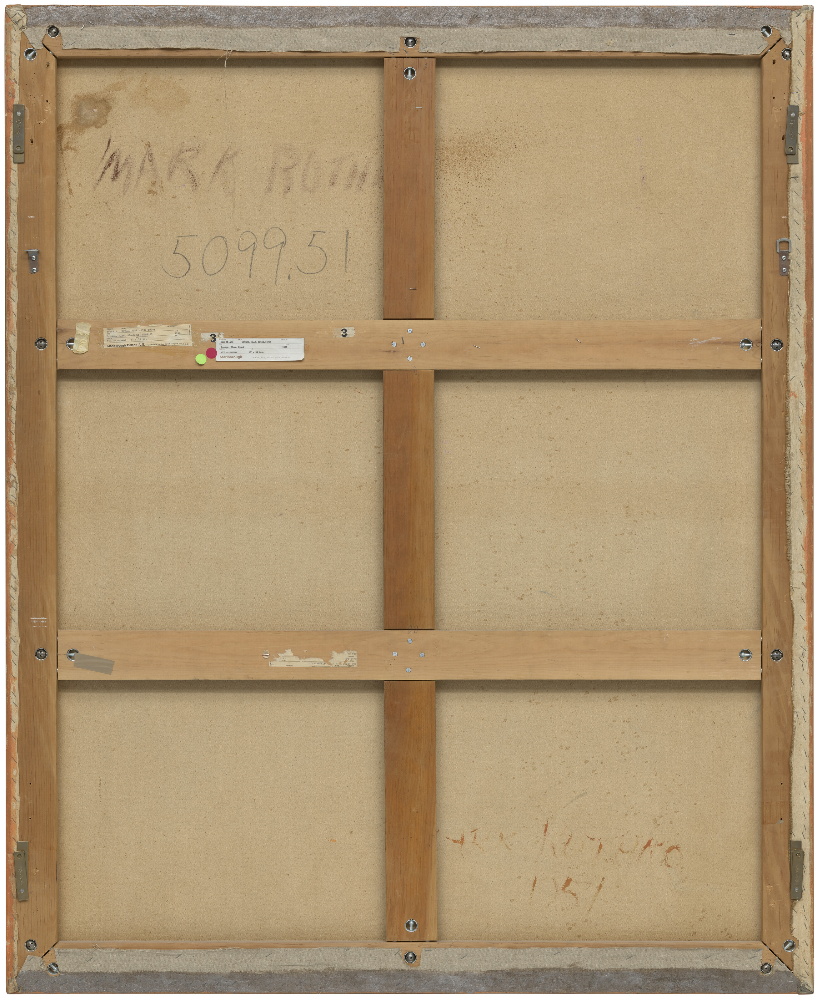 Mark Rothko — № 4 (Две доминанты) [Оранжевый, сливовый, черный], изображение 2