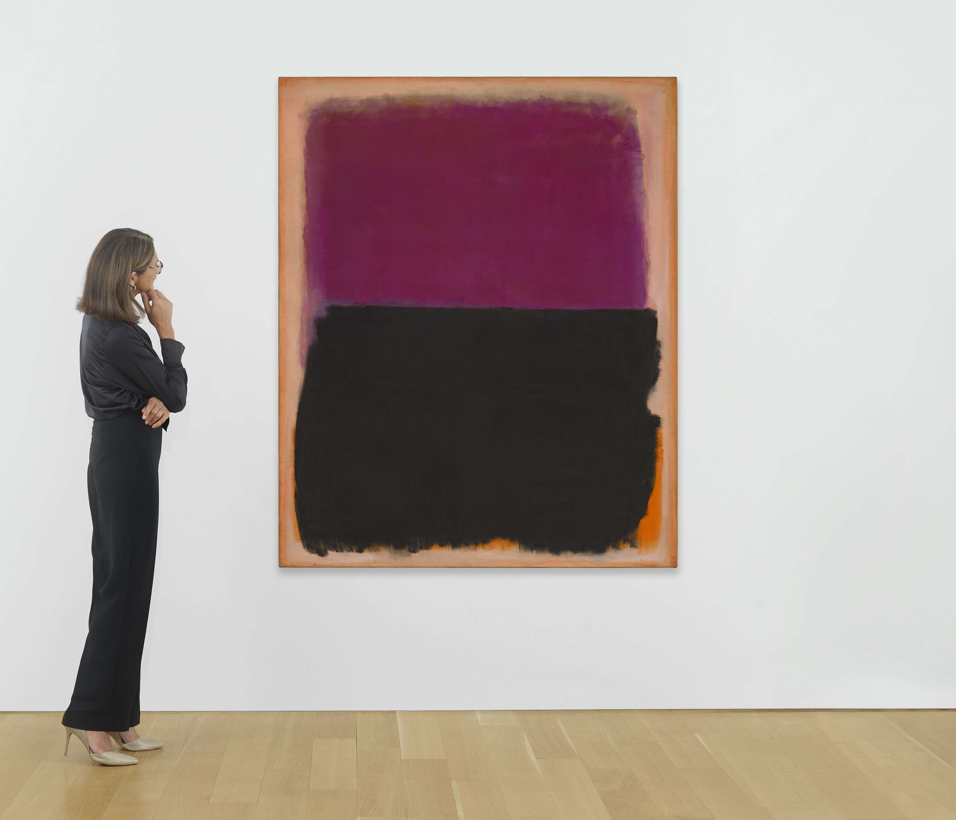 Mark Rothko — № 4 (Две доминанты) [Оранжевый, сливовый, черный], изображение 3