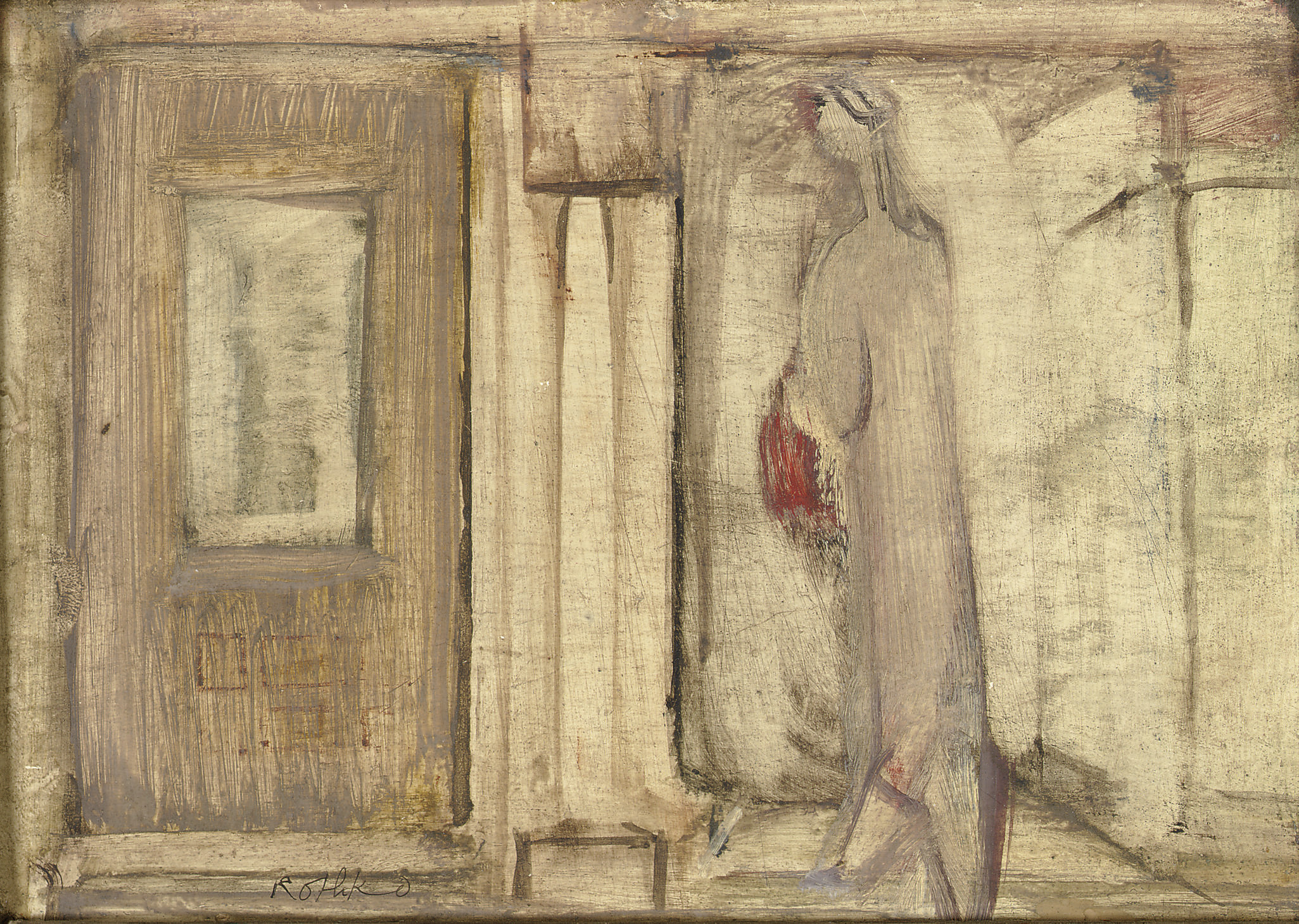Mark Rothko — Без названия (фигура и дверной проем)