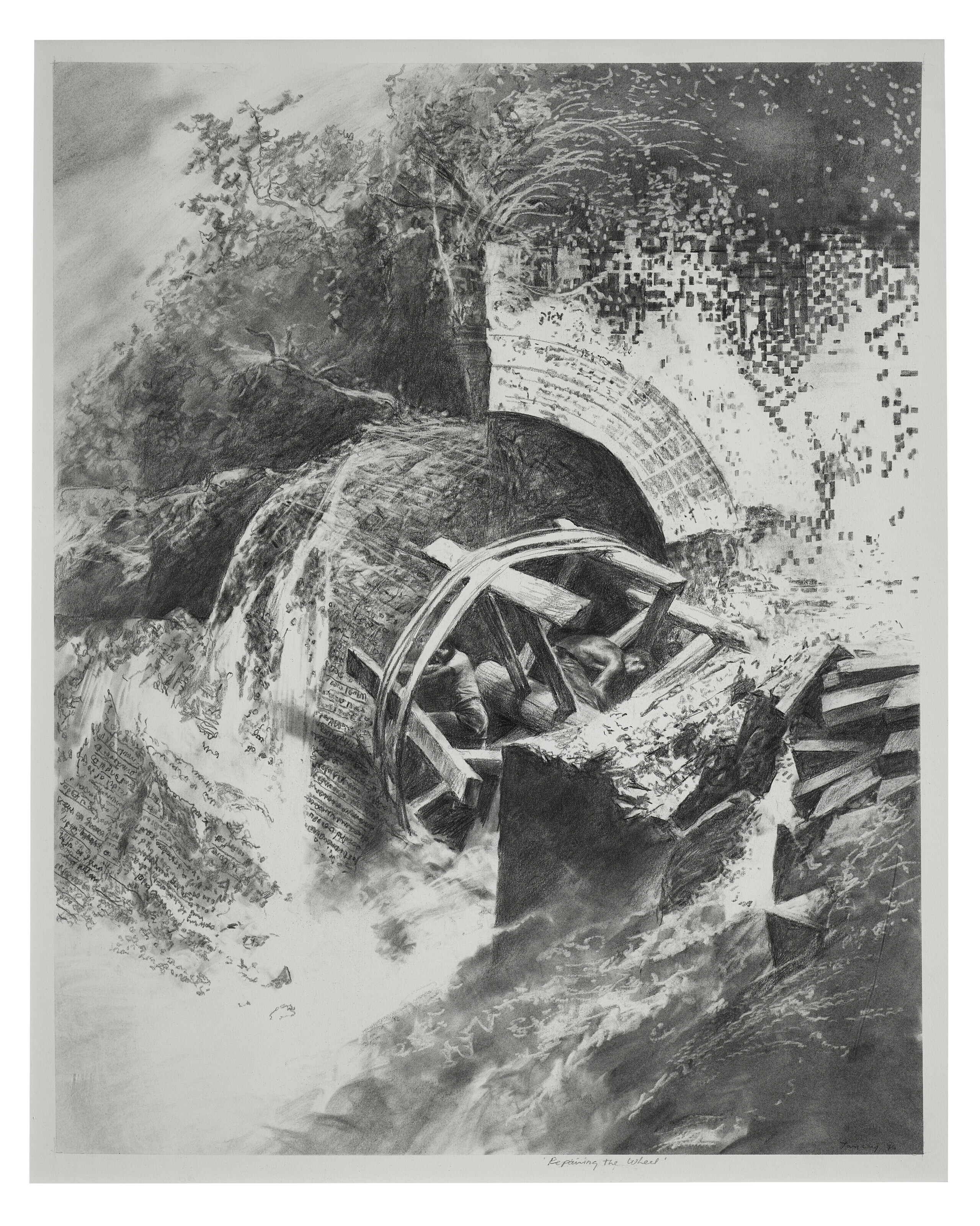 Mark Tansey — Ремонт колеса