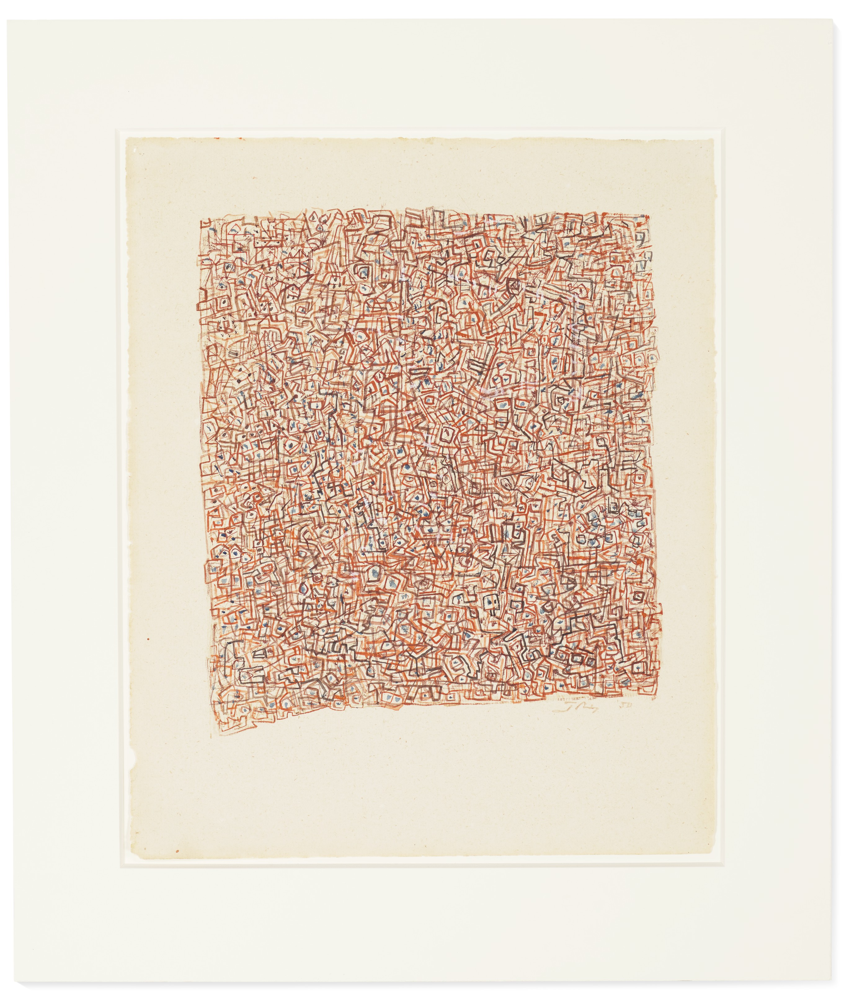 Mark Tobey — Движение в оранжевом и синем цветах, изображение 2