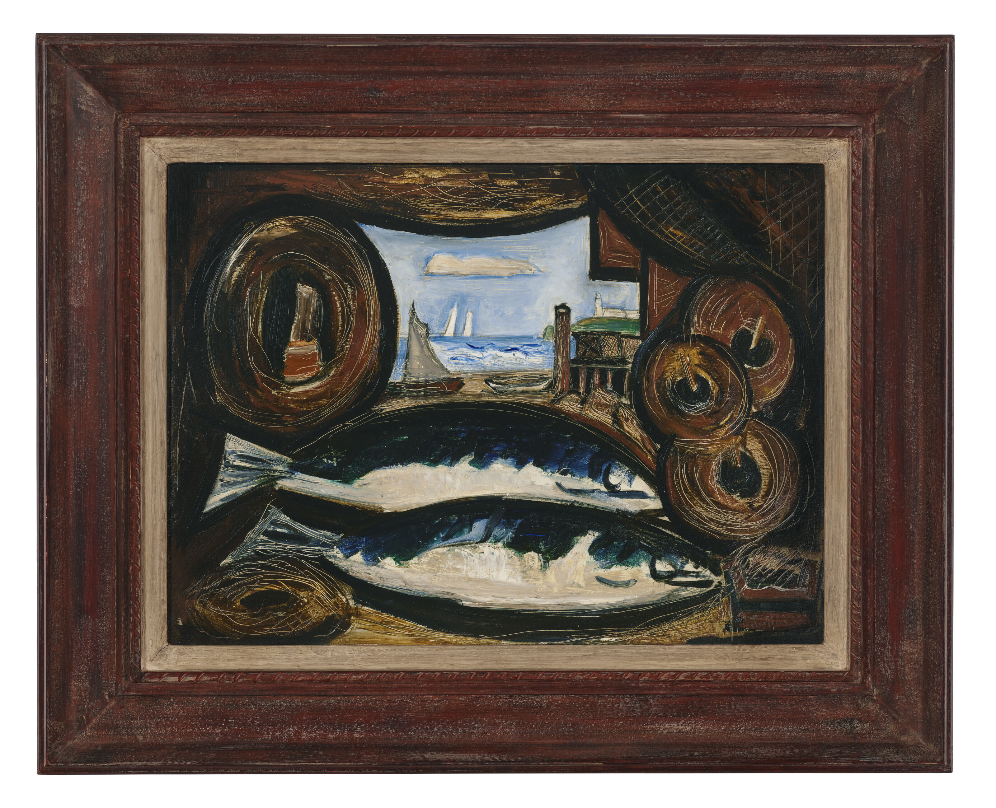 Marsden Hartley — Рыбный домик с видом на море в Новой Англии, изображение 2