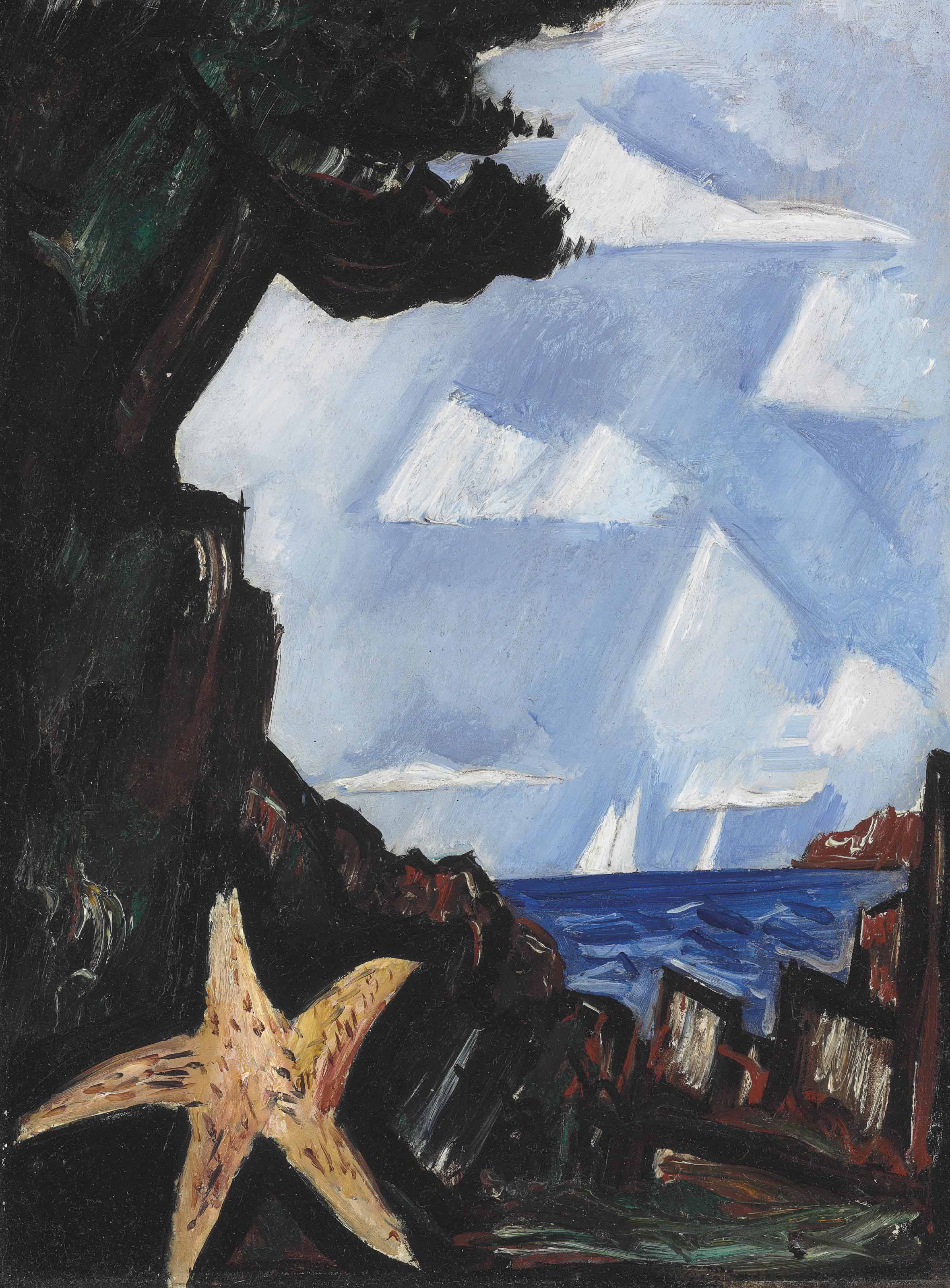 Marsden Hartley — Вид на море -Морская звезда, Новая Англия