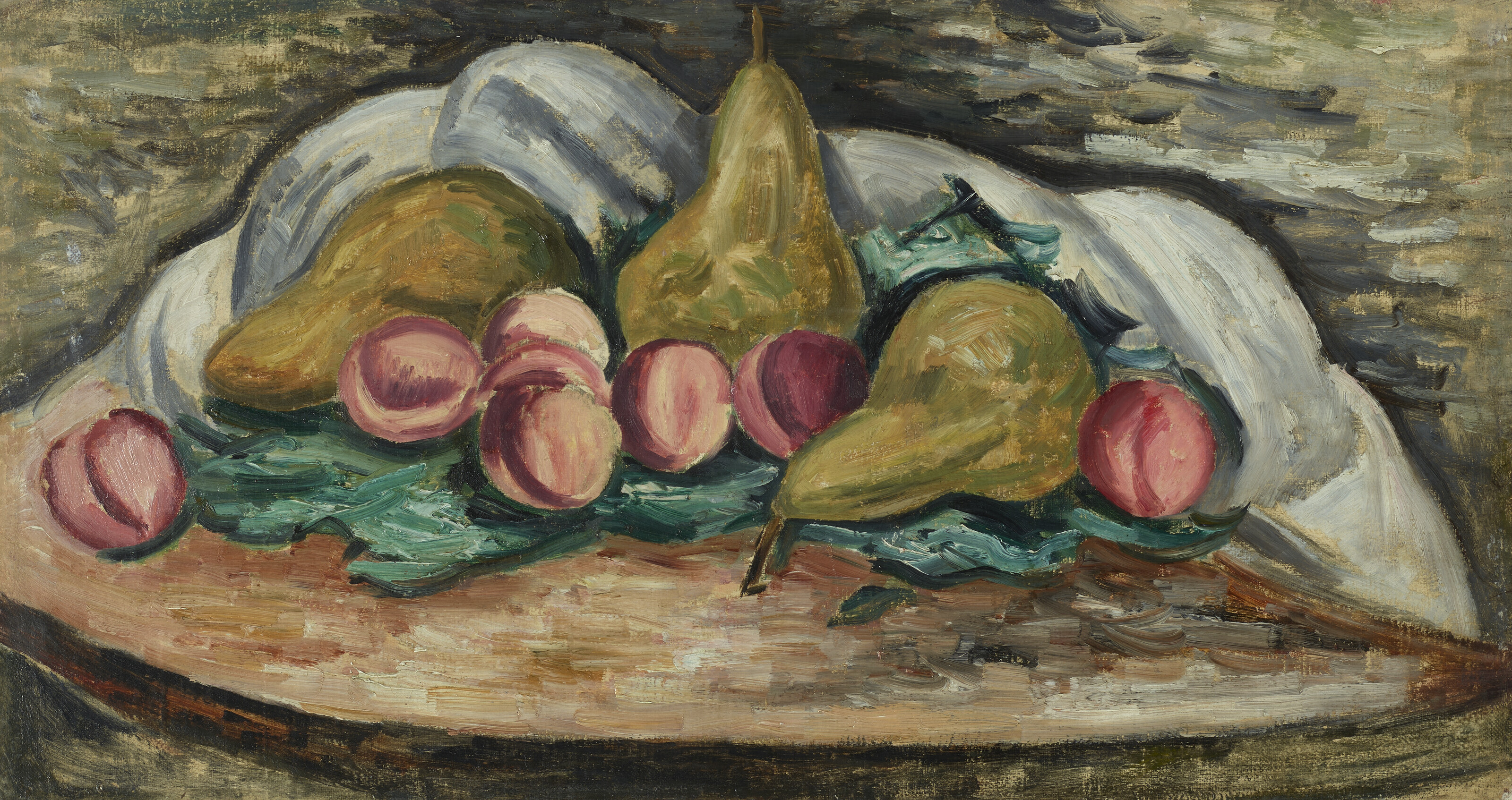 Marsden Hartley — Натюрморт - Персики и груши