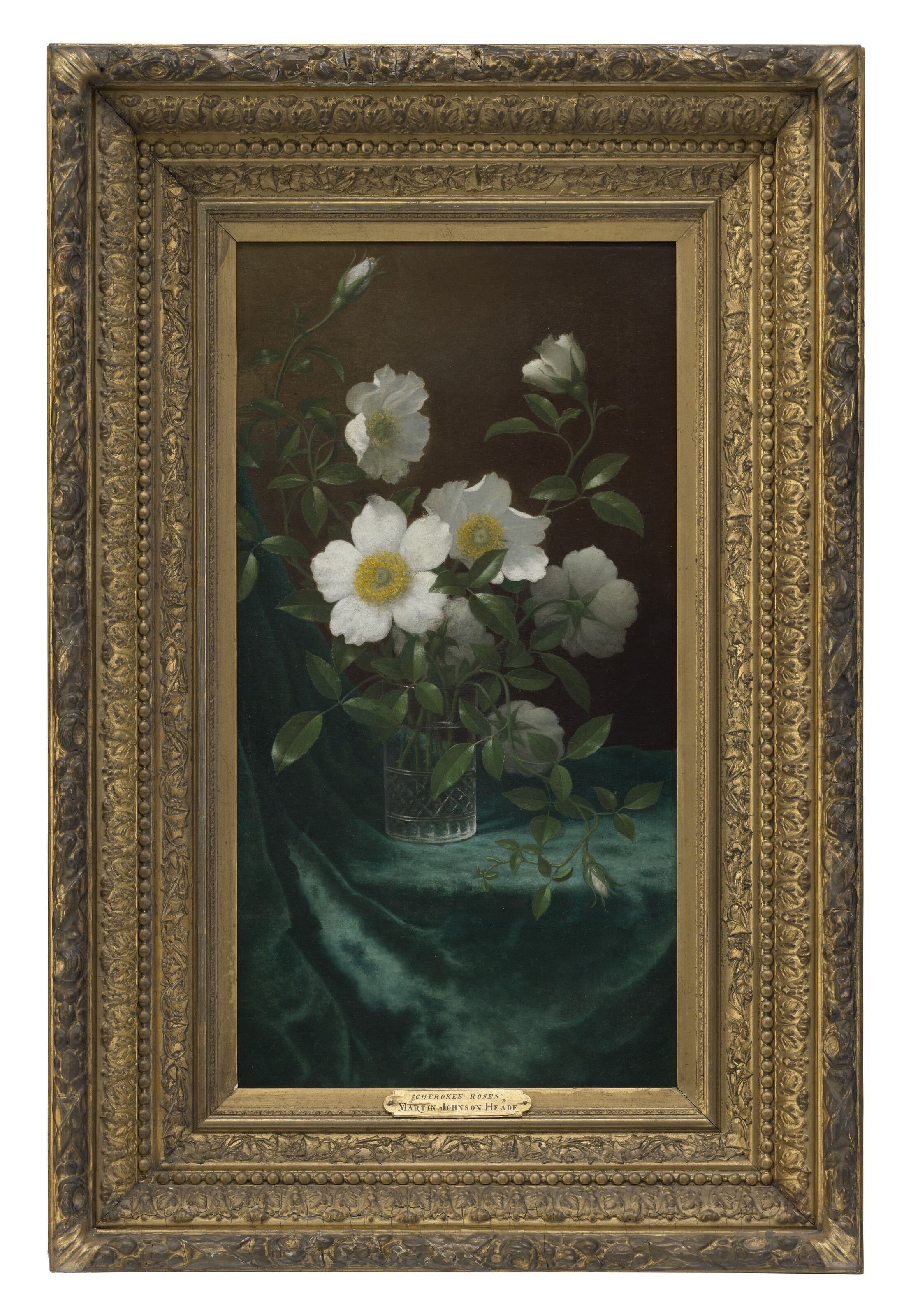 Martin Johnson Heade — Розы чероки на синем бархате, изображение 2