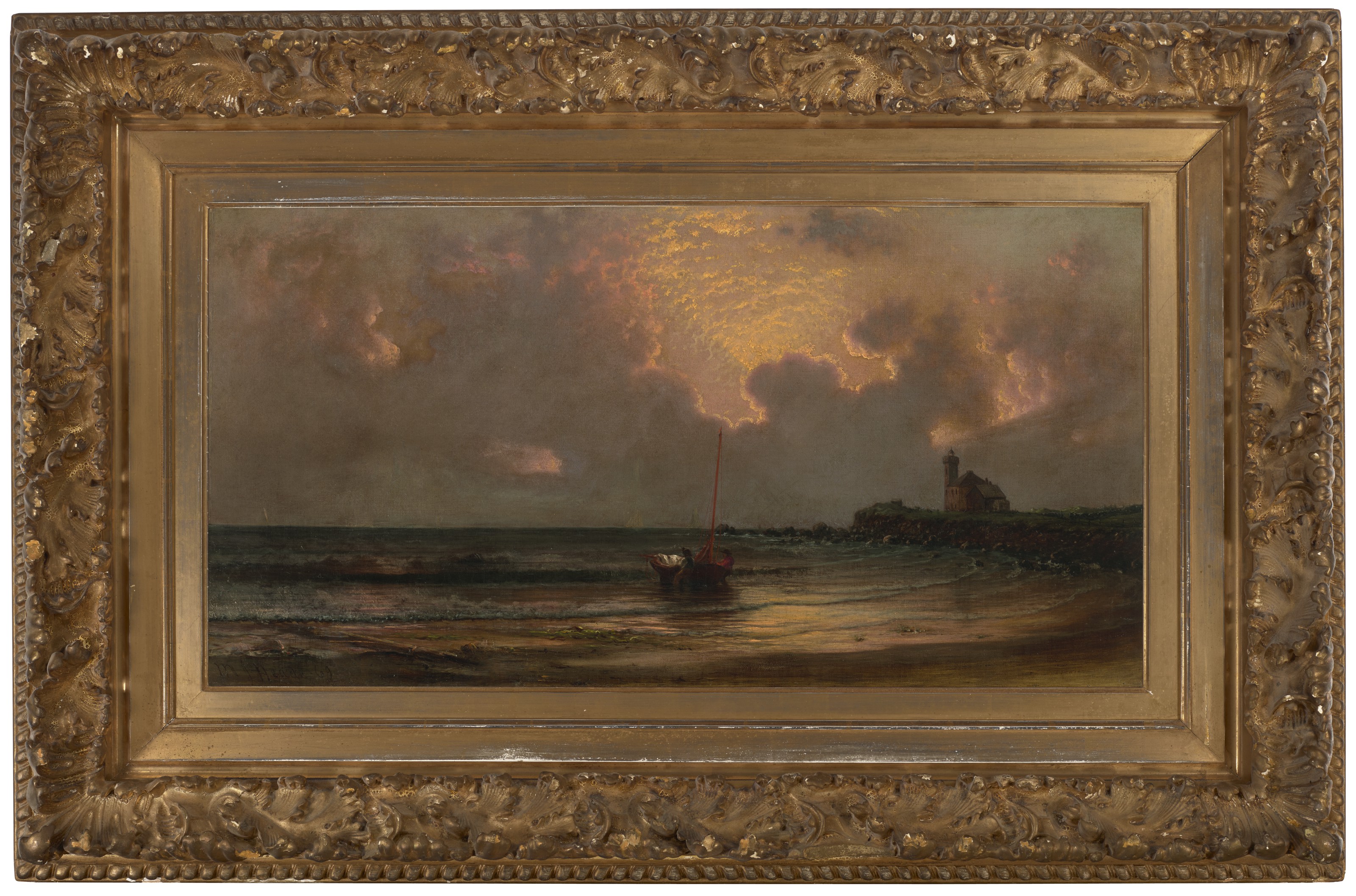 Martin Johnson Heade — Закат в Пойнт-Джудит-Лайт, изображение 2