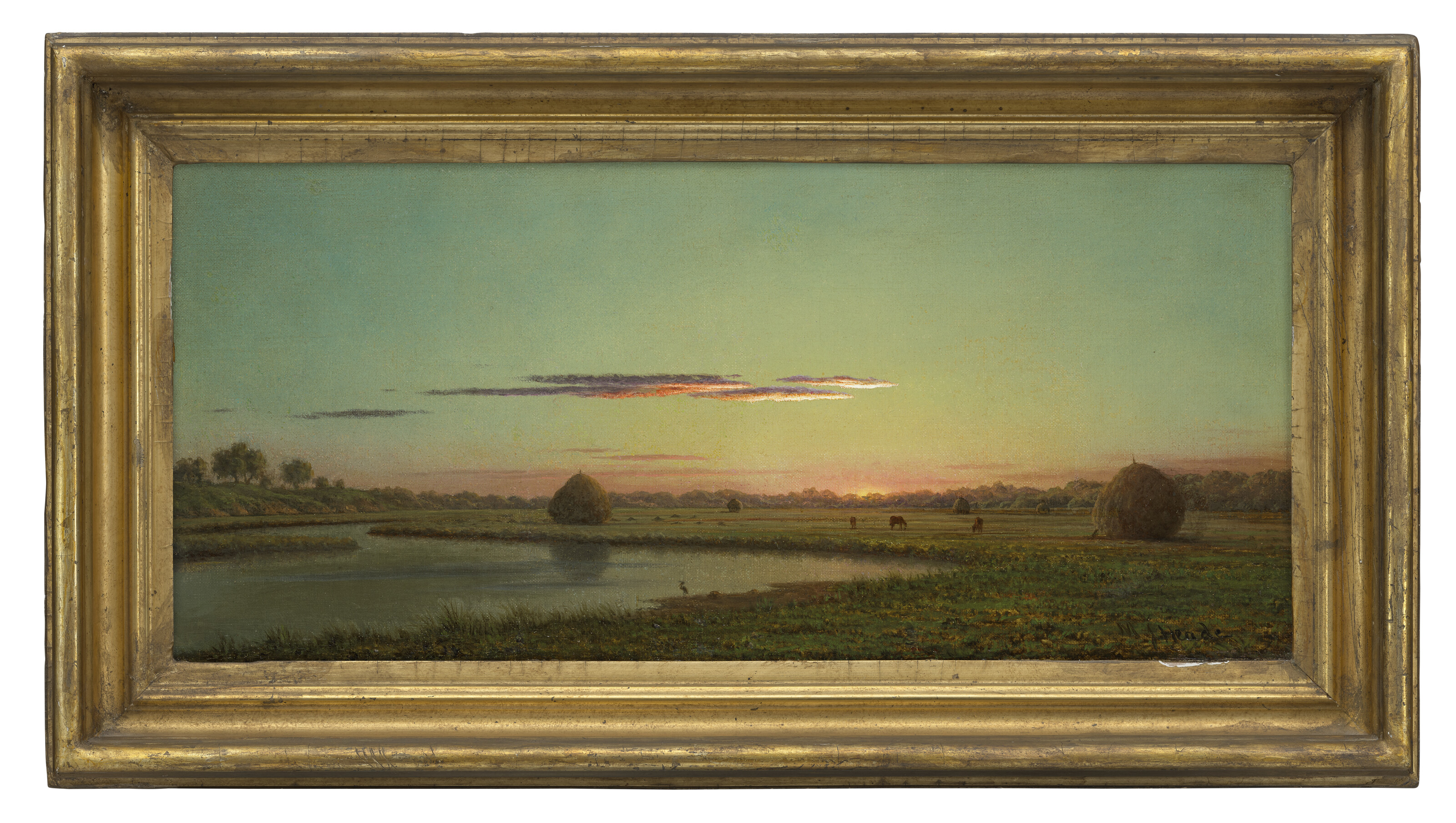 Martin Johnson Heade — Болотная сцена на закате, изображение 2