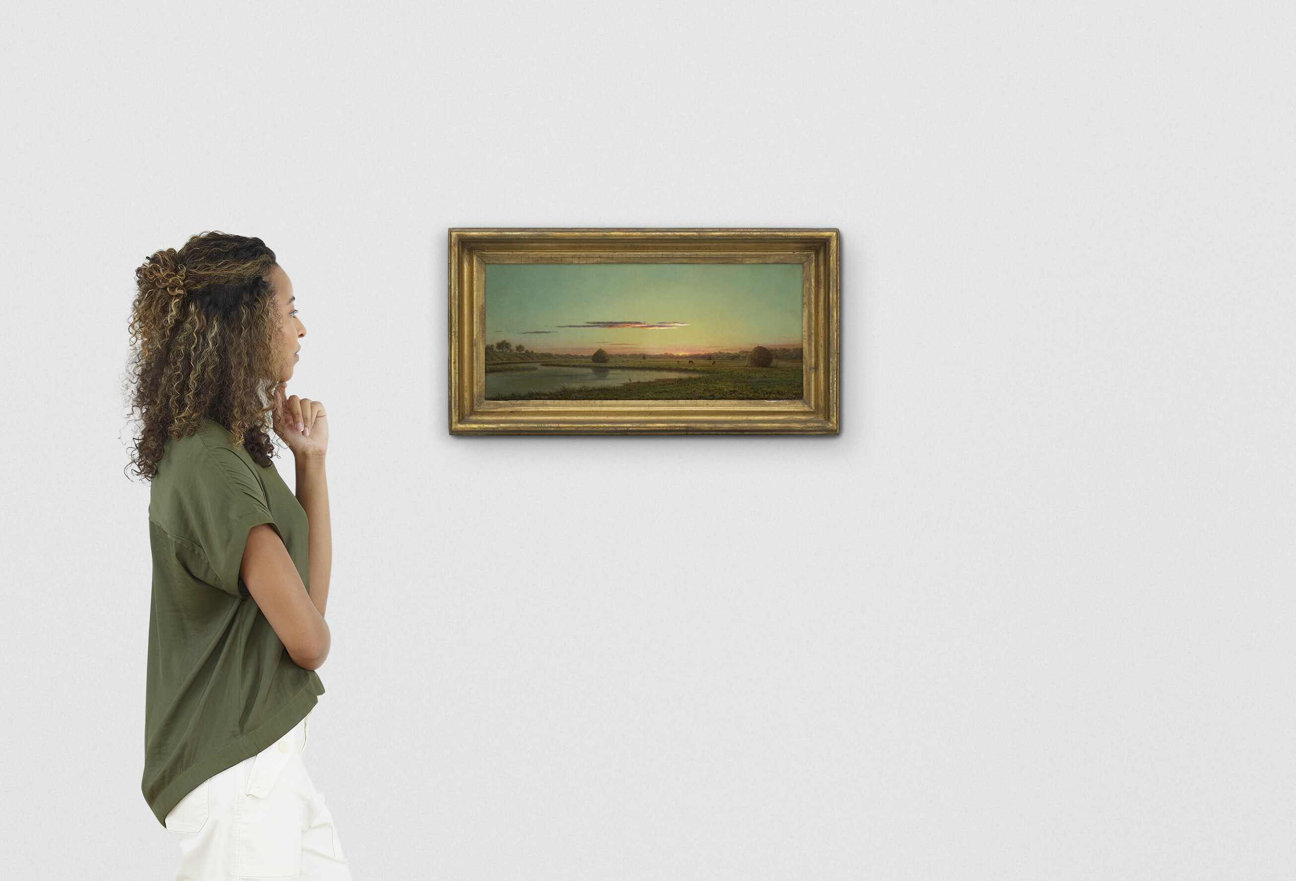 Martin Johnson Heade — Болотная сцена на закате, изображение 4