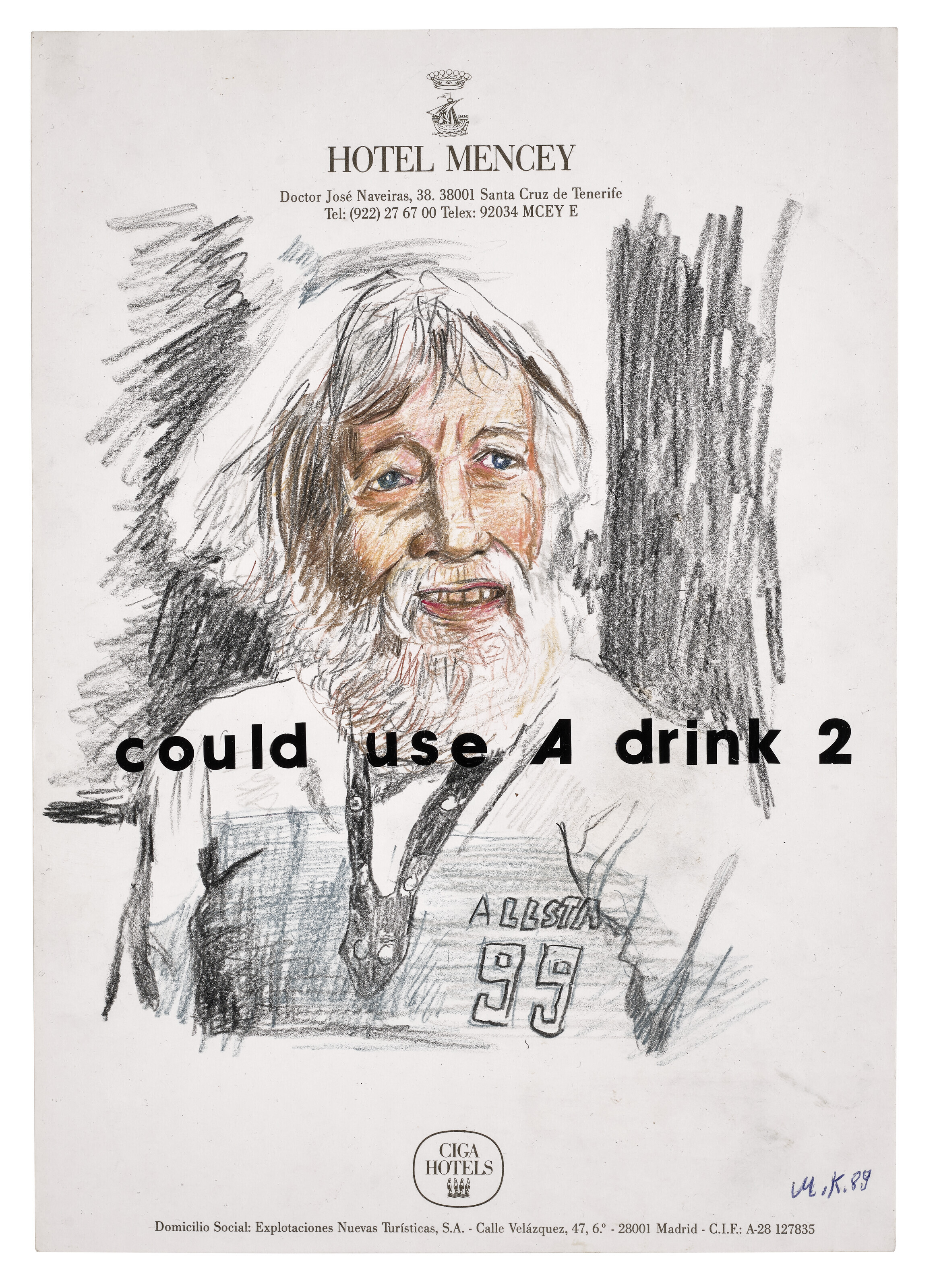 Martin Kippenberger — Без названия (The Sovereign); Без названия (The Sovereign); Без названия (Отель "Менси"); Без названия (The Sovereign); Без названия (The Sovereign); Без названия (Отель "Менси"); Без названия (Отель "Челси"); Без названия (Отель "Челси") [Восемь работ], изображение 2
