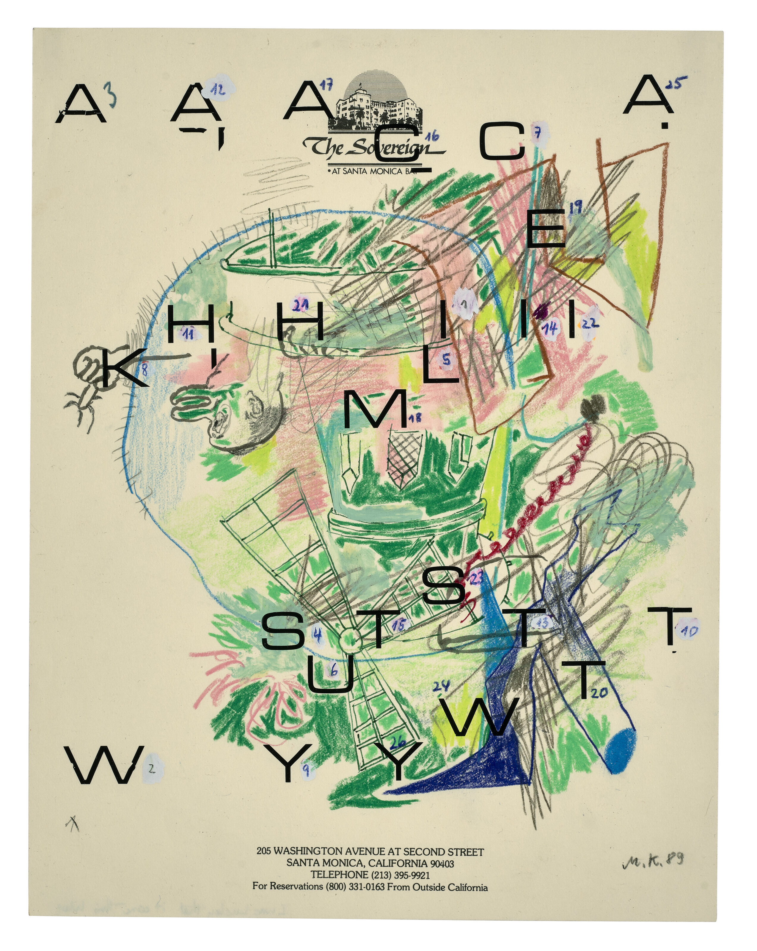 Martin Kippenberger — Без названия (The Sovereign); Без названия (The Sovereign); Без названия (Отель "Менси"); Без названия (The Sovereign); Без названия (The Sovereign); Без названия (Отель "Менси"); Без названия (Отель "Челси"); Без названия (Отель "Челси") [Восемь работ], изображение 6