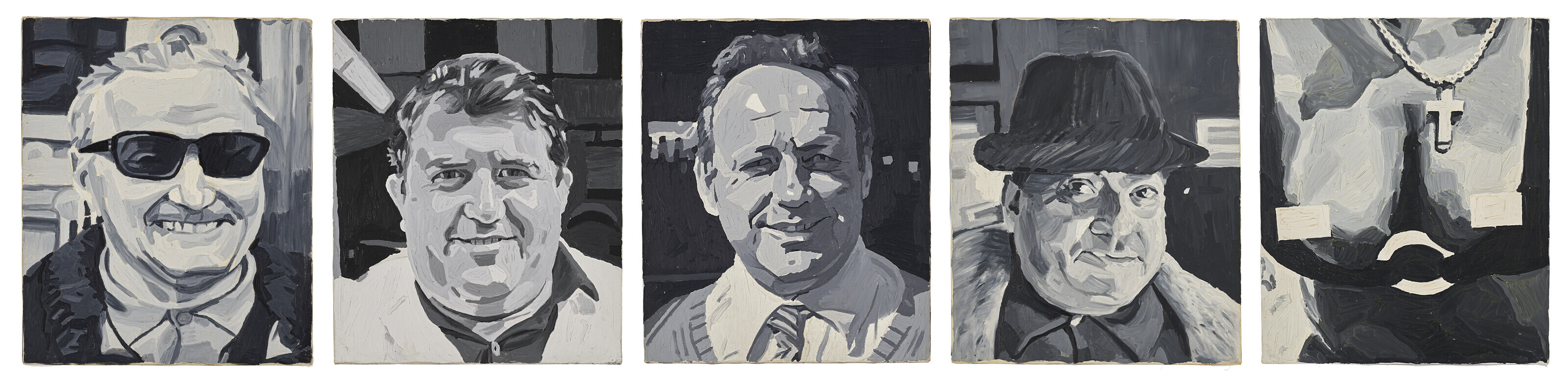 Martin Kippenberger — "Один вои, один Тедеско во Флоренции" (Один из вас, немец во Флоренции) [Пять работ]