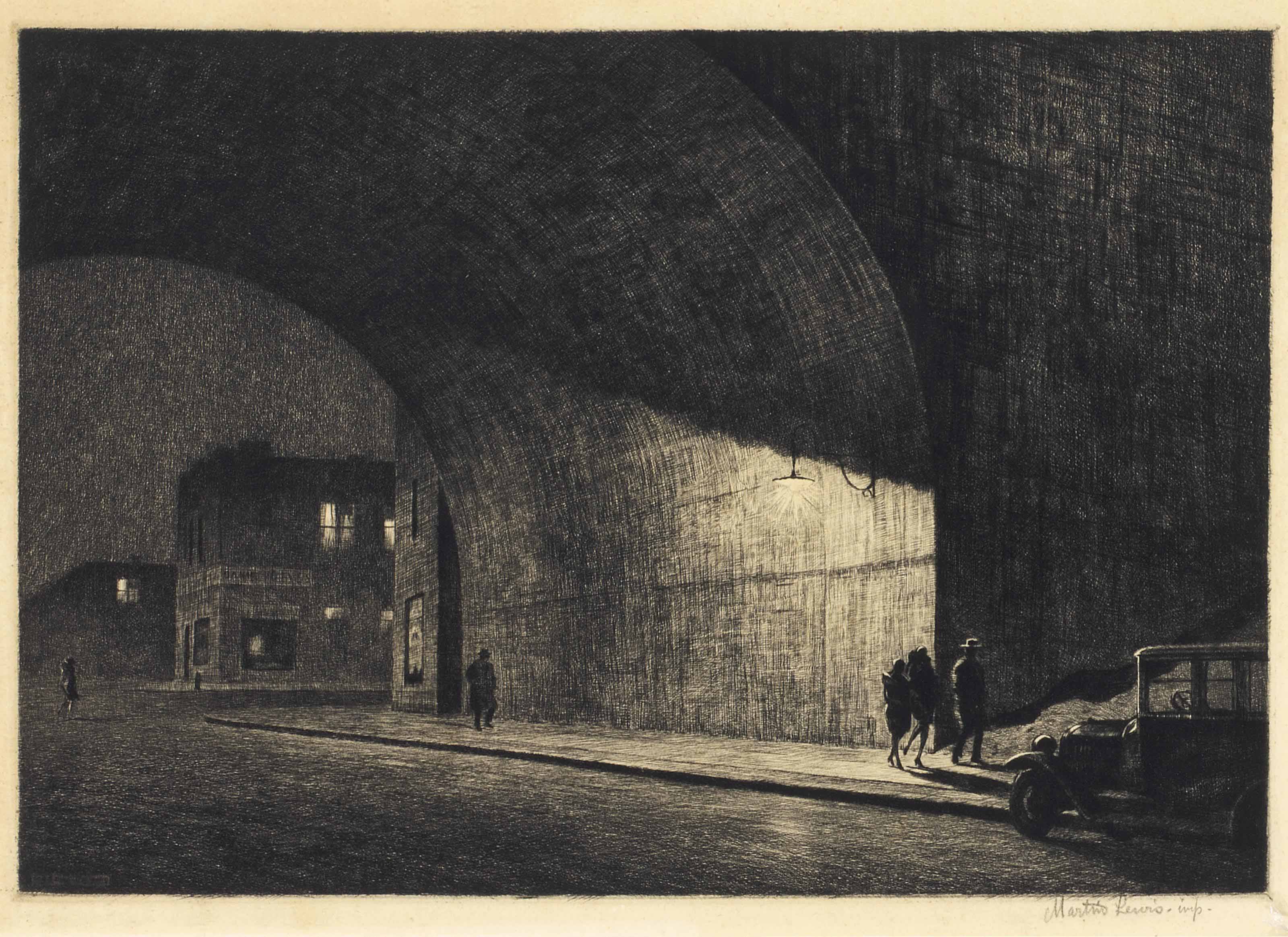Martin Lewis — Арка, Полночь