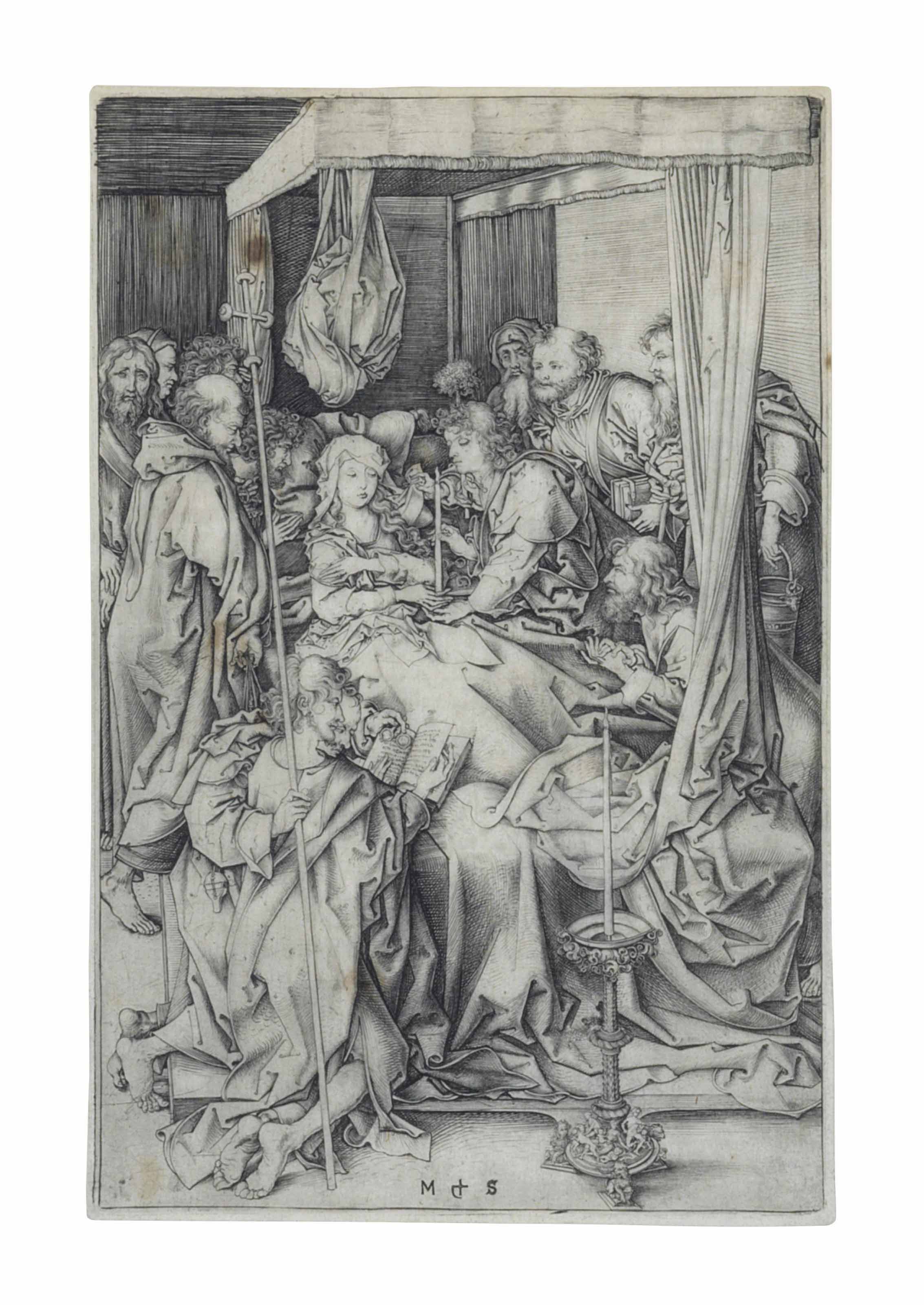 Martin Schongauer — Смерть Пресвятой Девы
