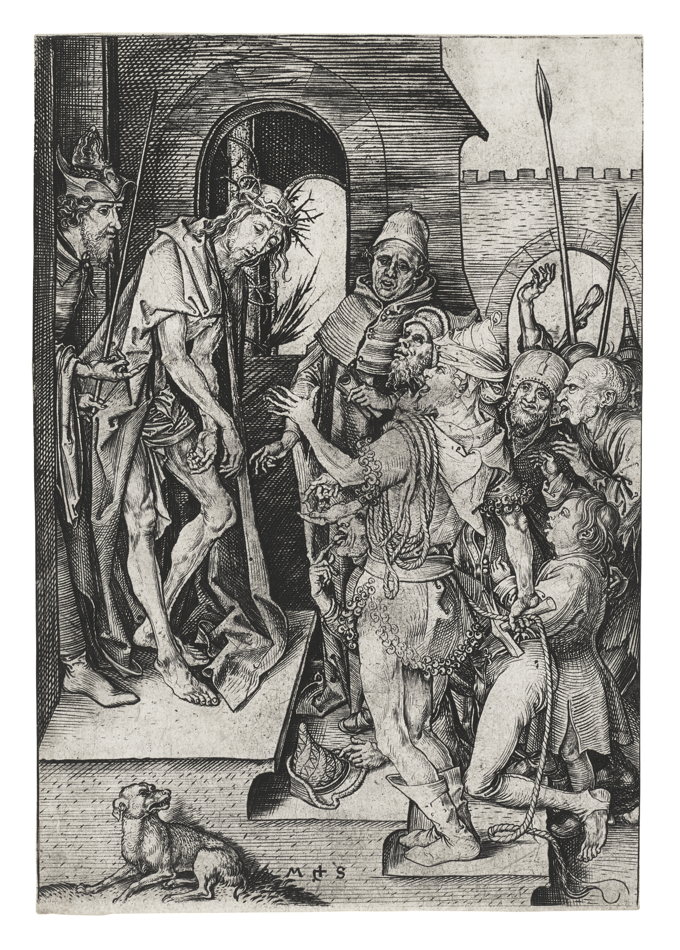 Martin Schongauer — Ecce Homo, от: Страсть
