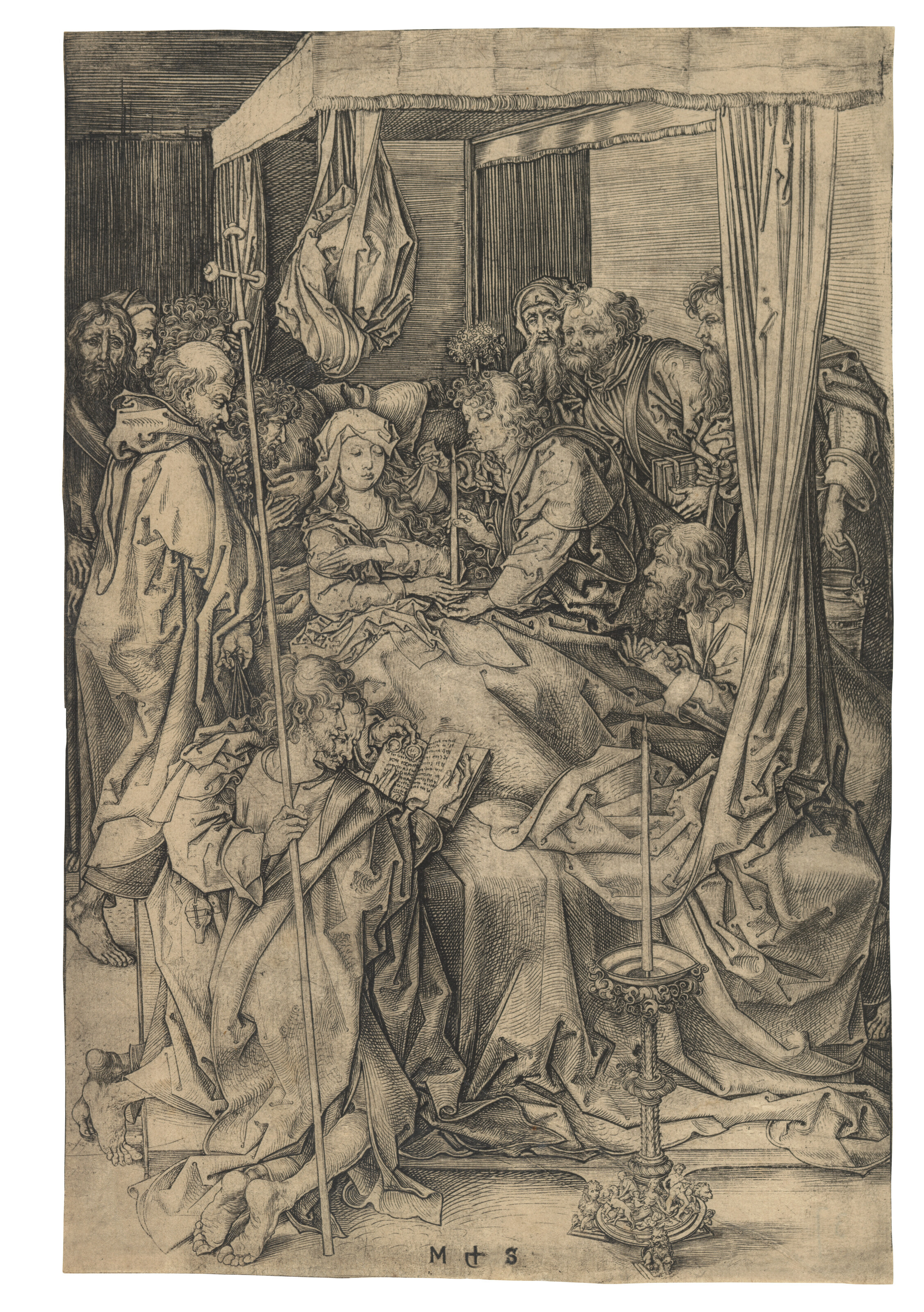 Martin Schongauer — Смерть Пресвятой Девы