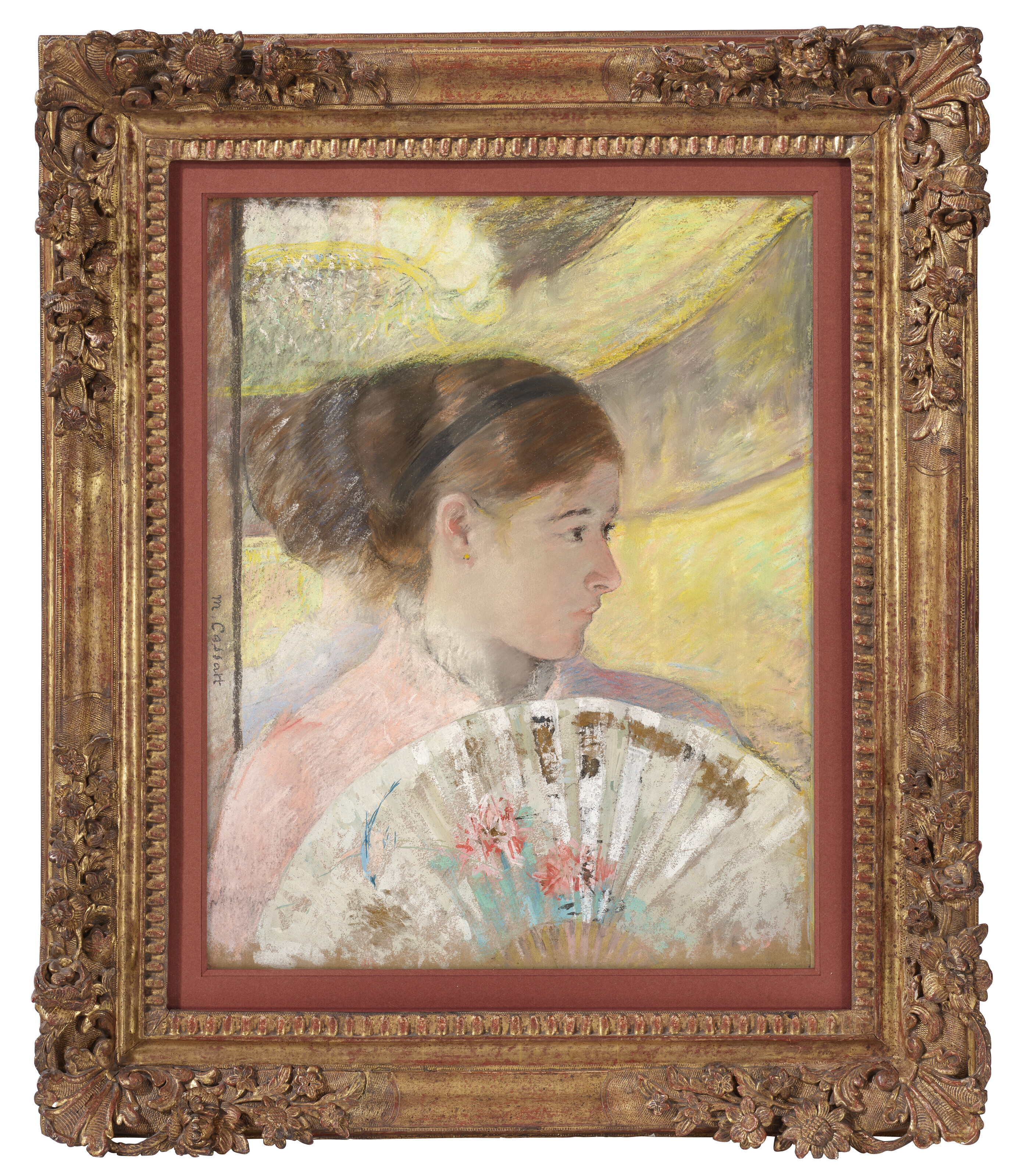 Mary Cassatt — Молодая леди в ложе смотрит направо, изображение 2