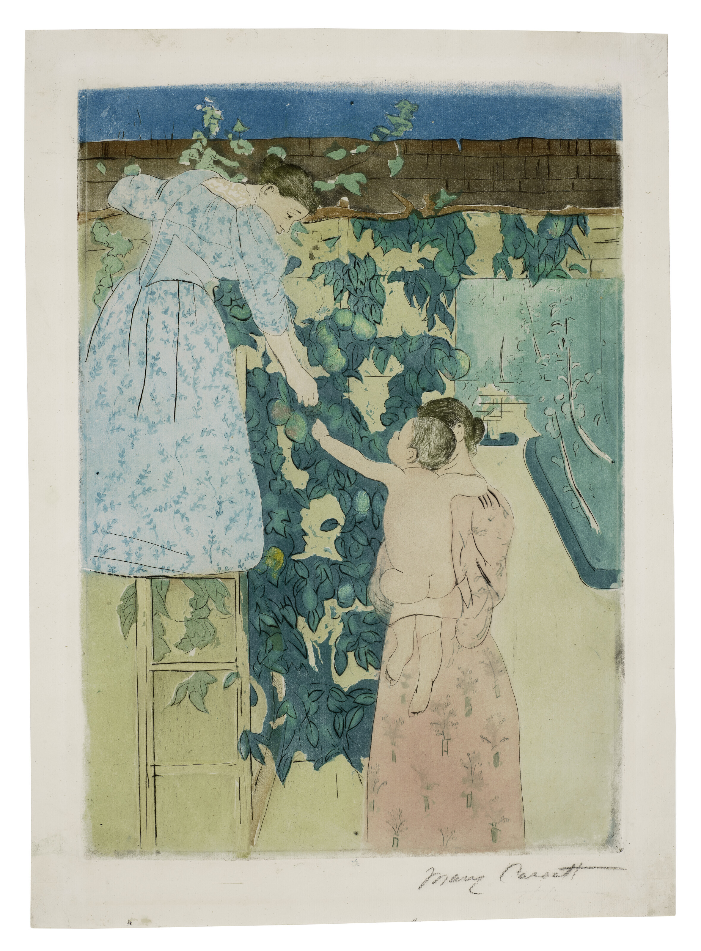 Mary Cassatt — Сбор плодов, изображение 3