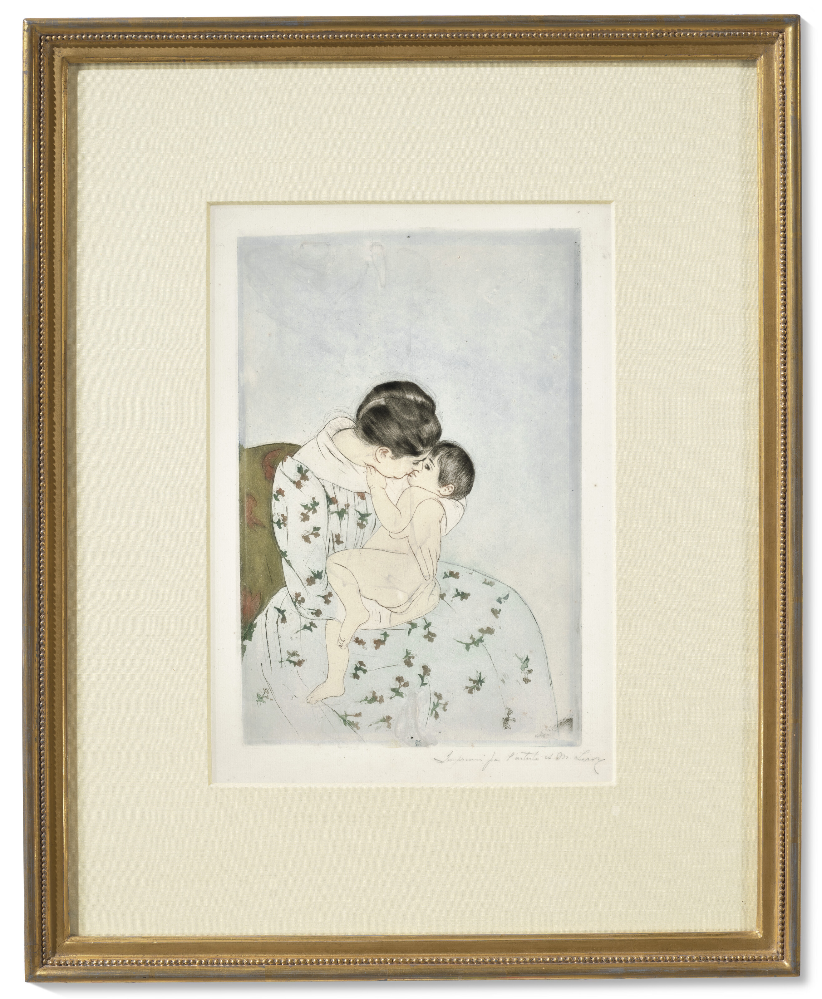 Mary Cassatt — Поцелуй матери, изображение 2