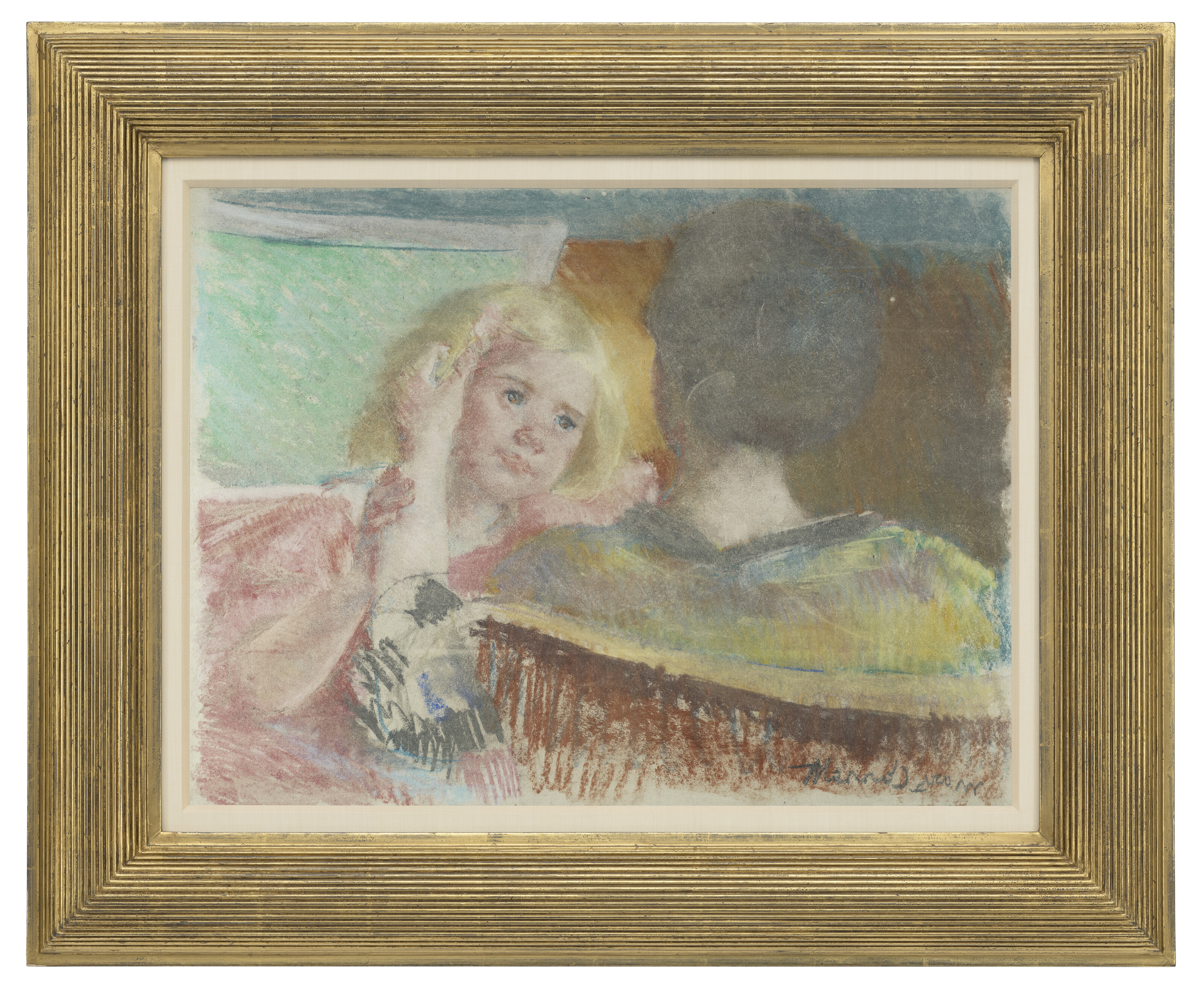 Mary Cassatt — Мать расчесывает волосы Сары (№ 2), изображение 2