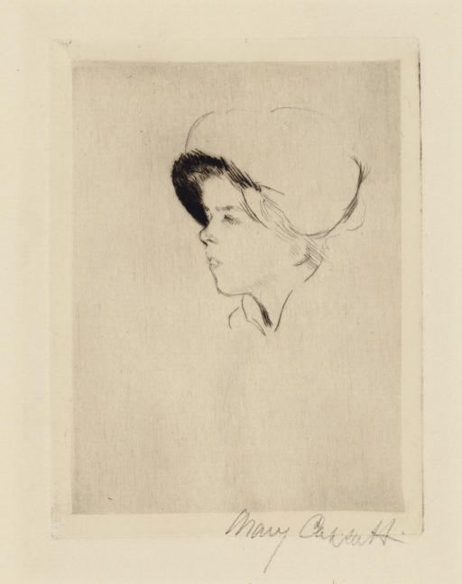 Mary Cassatt — Голова Сьюзен (Б. 50)