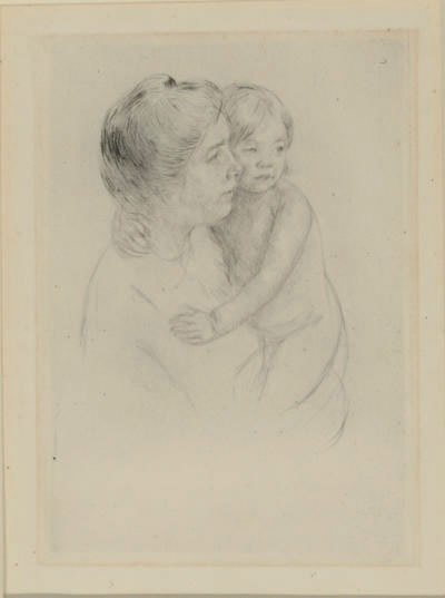 Mary Cassatt — Дениз держит на руках своего ребенка (бриджи 204)