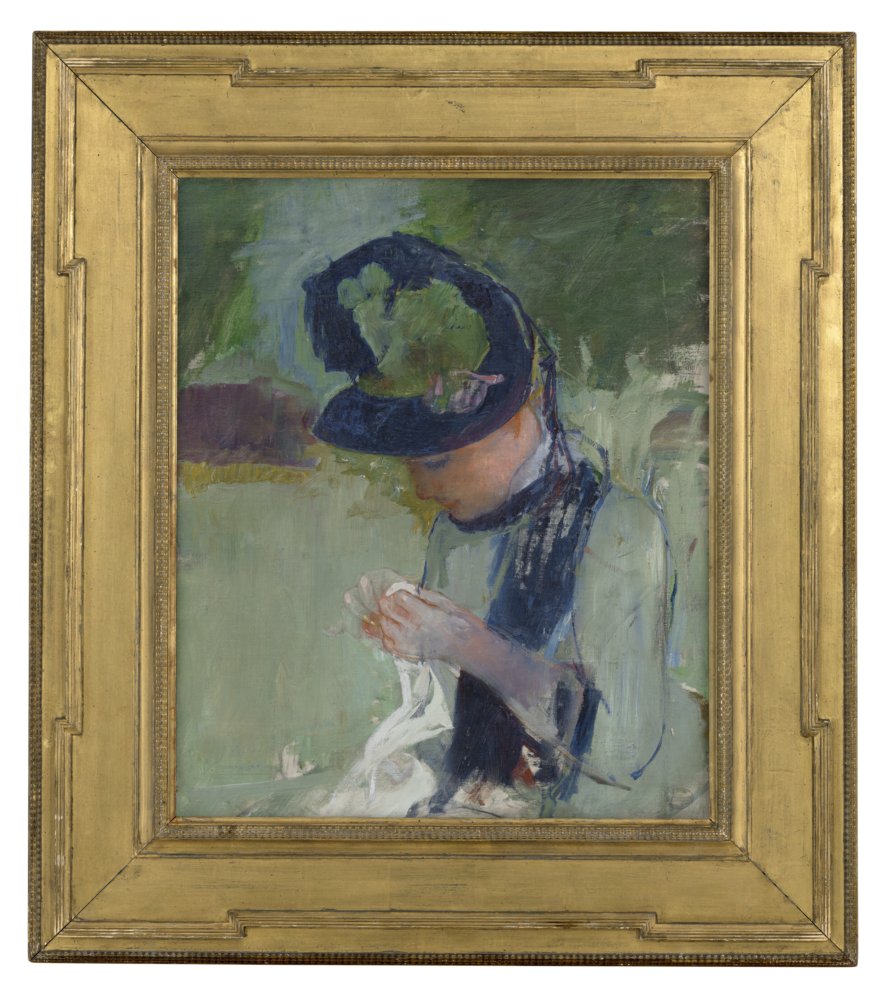 Mary Cassatt — Важная женщина в черном чепце и сверху, кузен, изображение 3