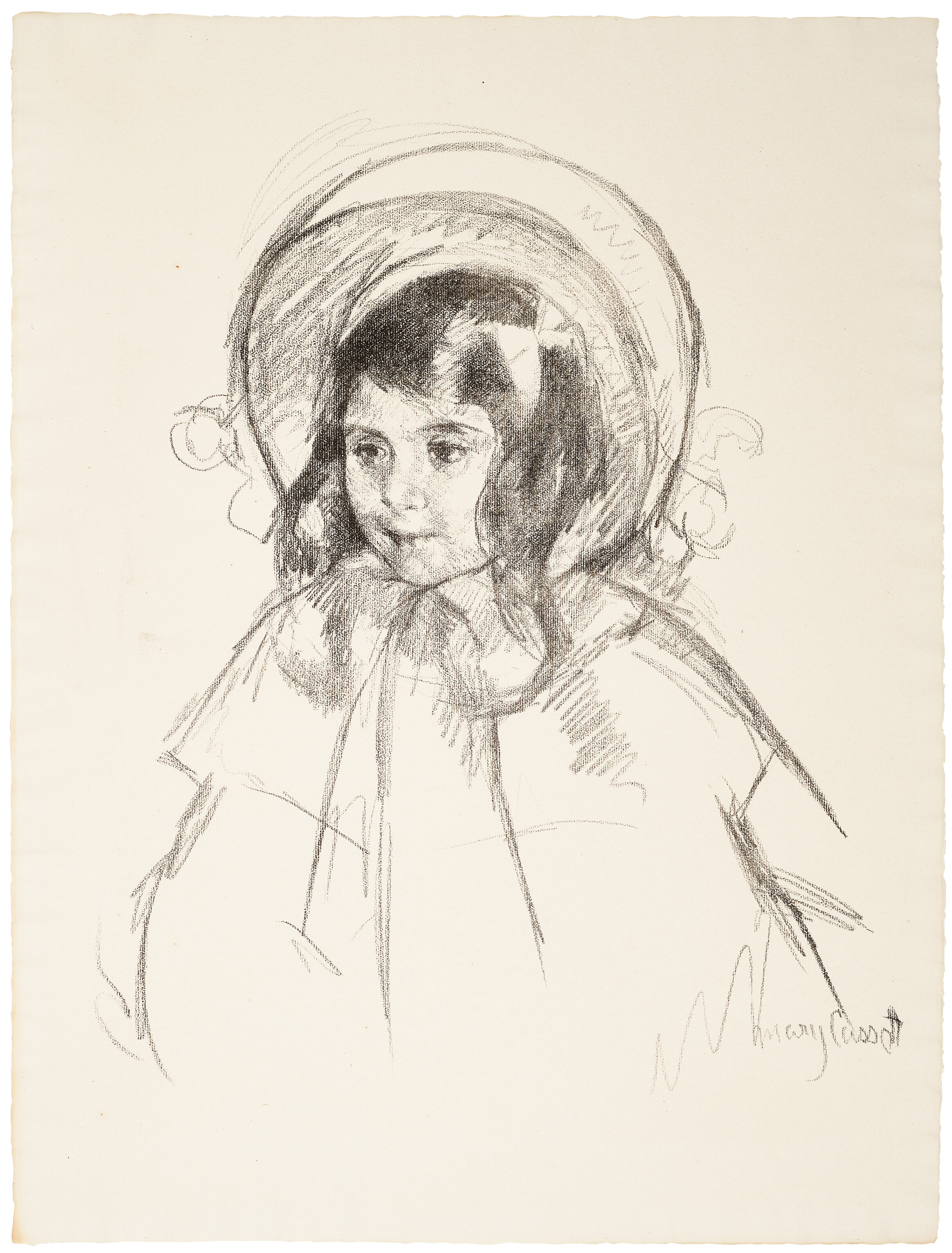 Mary Cassatt — Сара в своей шляпке и пальто