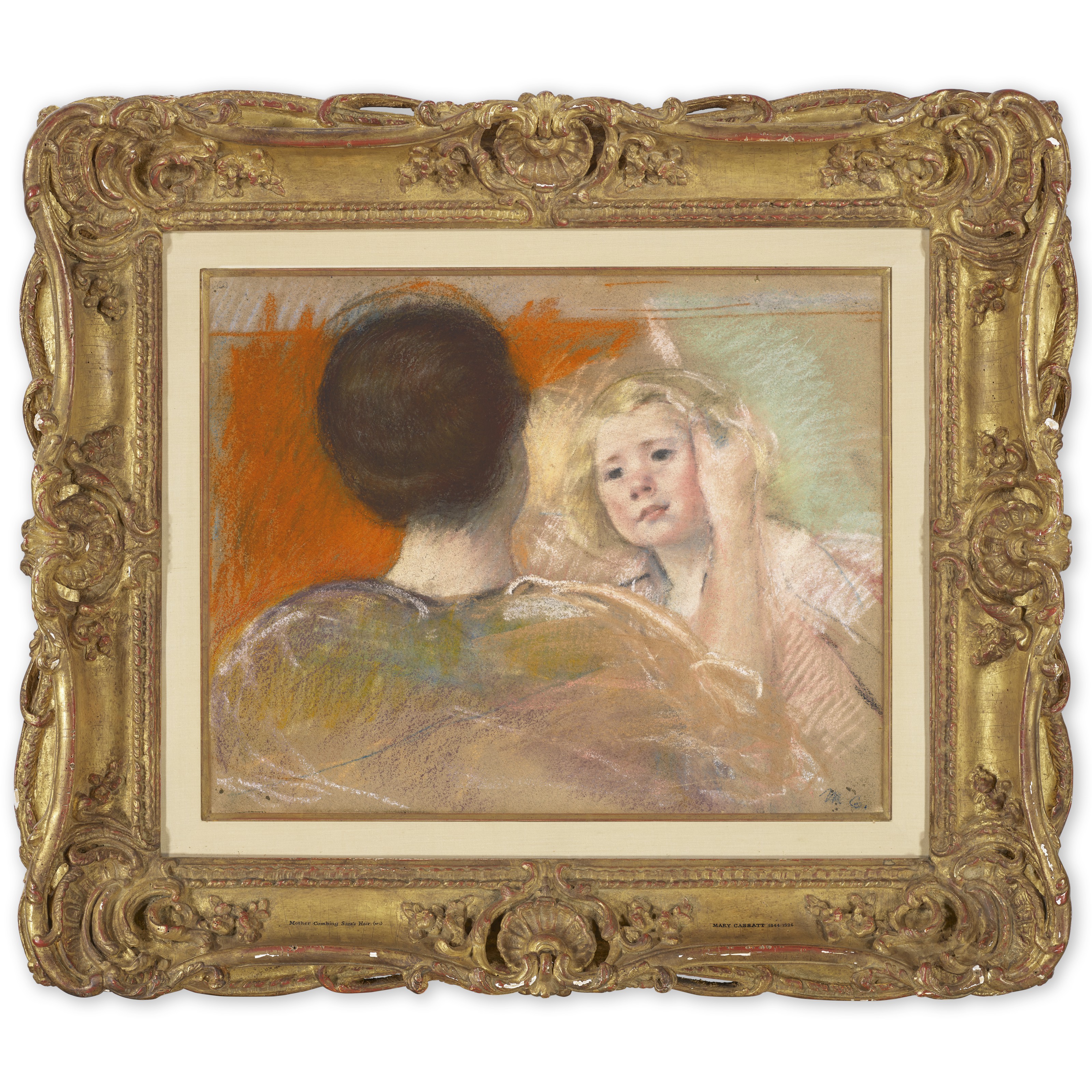 Mary Cassatt — Мать расчесывает волосы Сары (№ 1), изображение 2