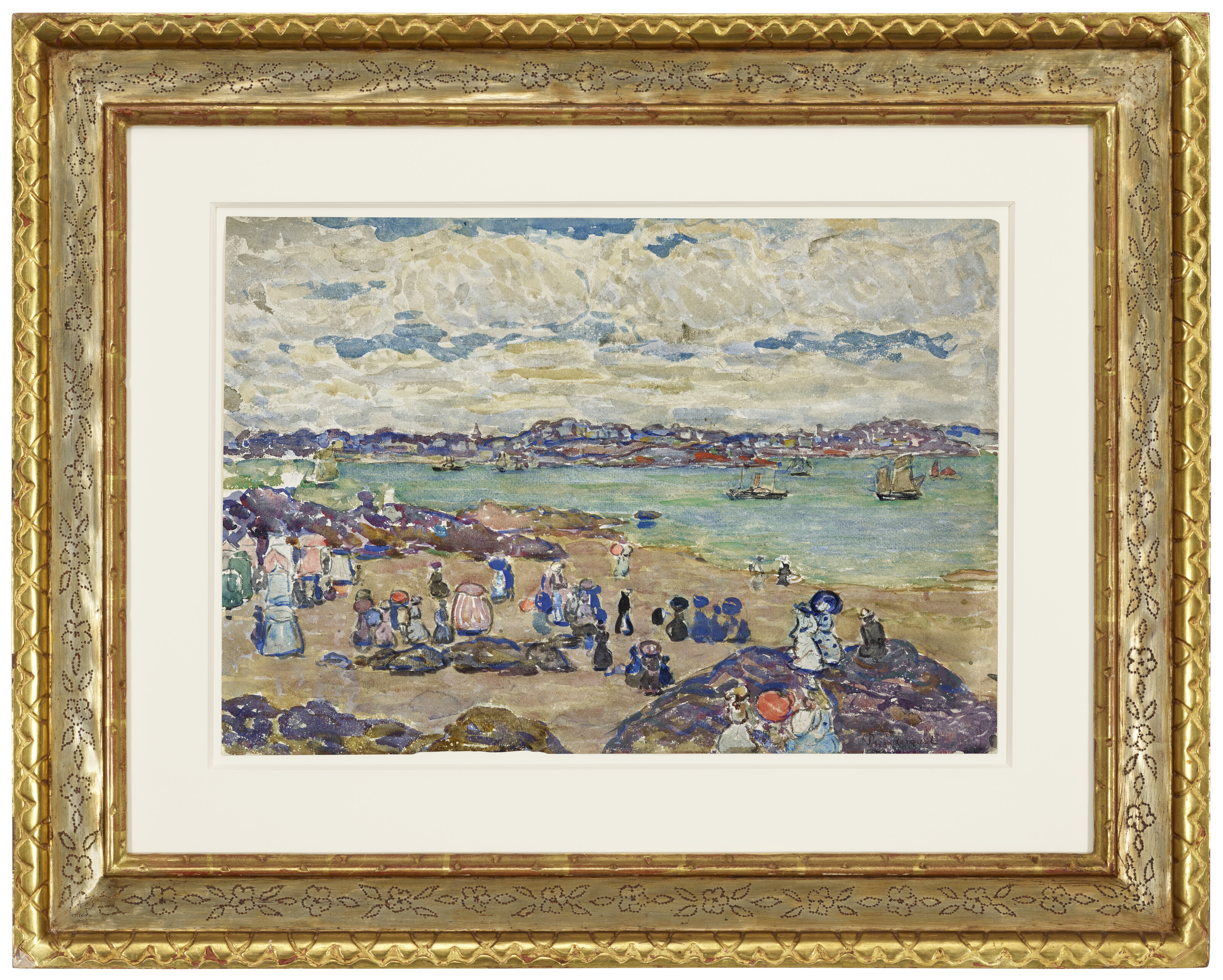 Maurice Brazil Prendergast — Фигуры на пляже, изображение 2