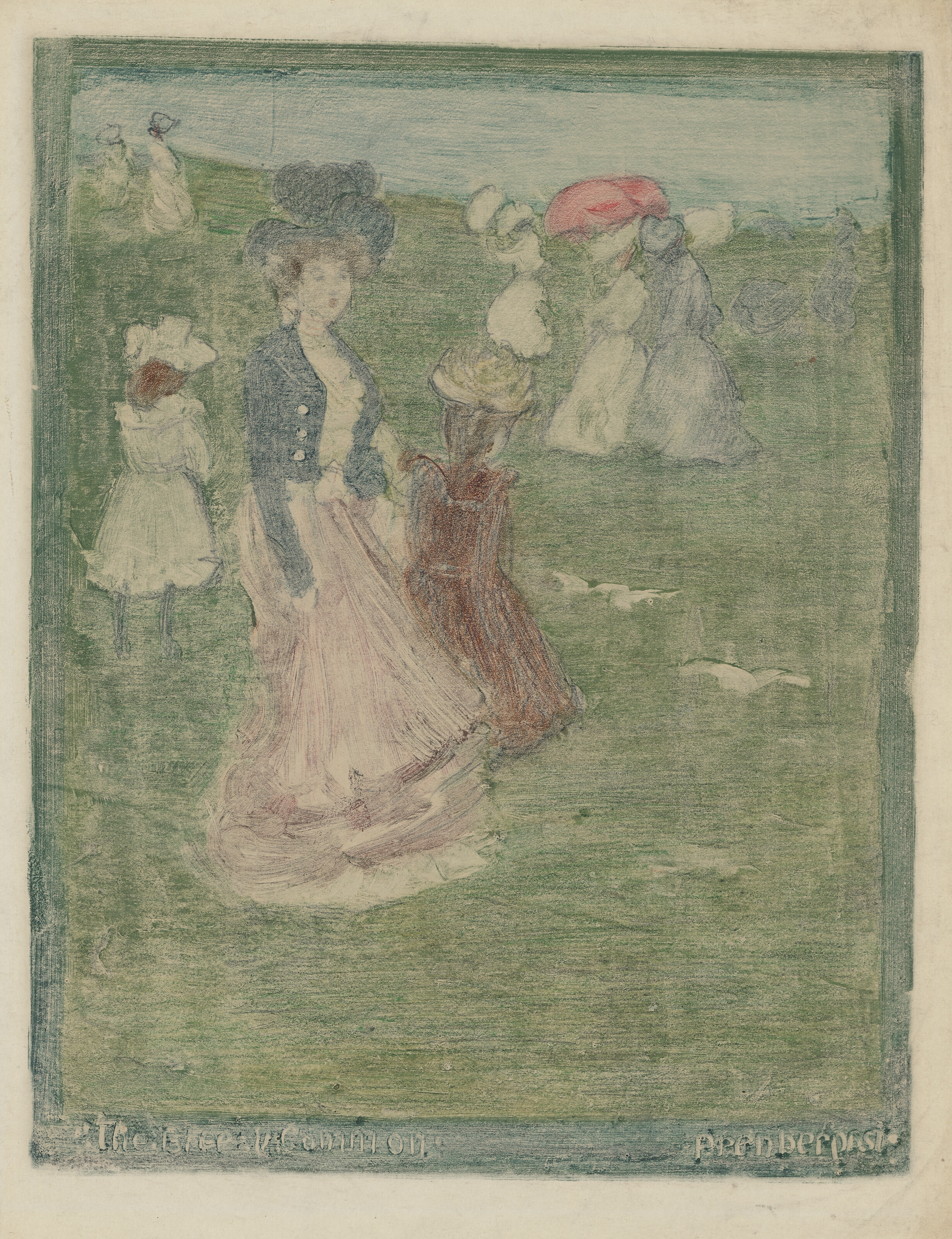 Maurice Brazil Prendergast — Бризи Коммон (Breezy Common, Бостон)