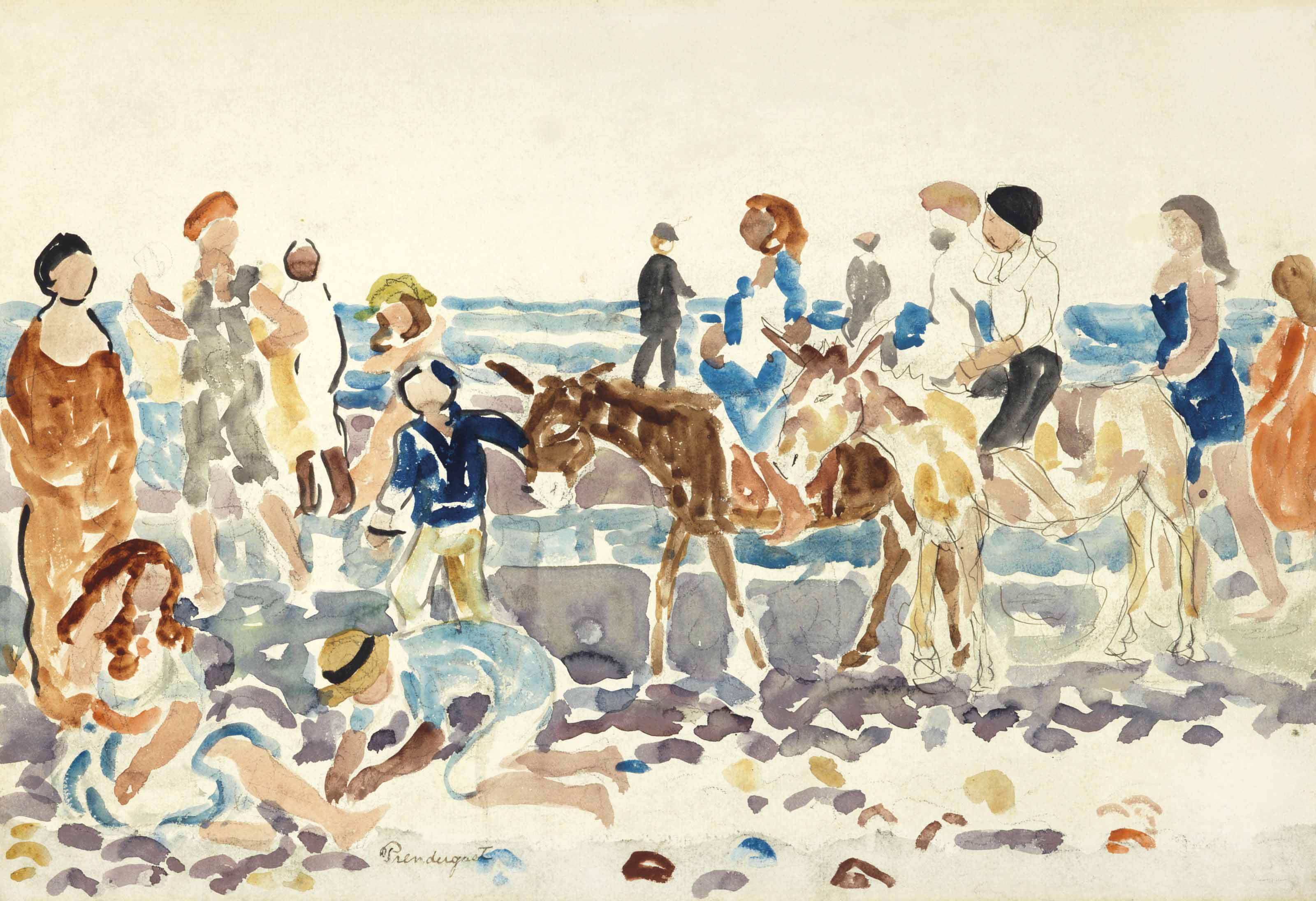 Maurice Brazil Prendergast — Погонщик ослов