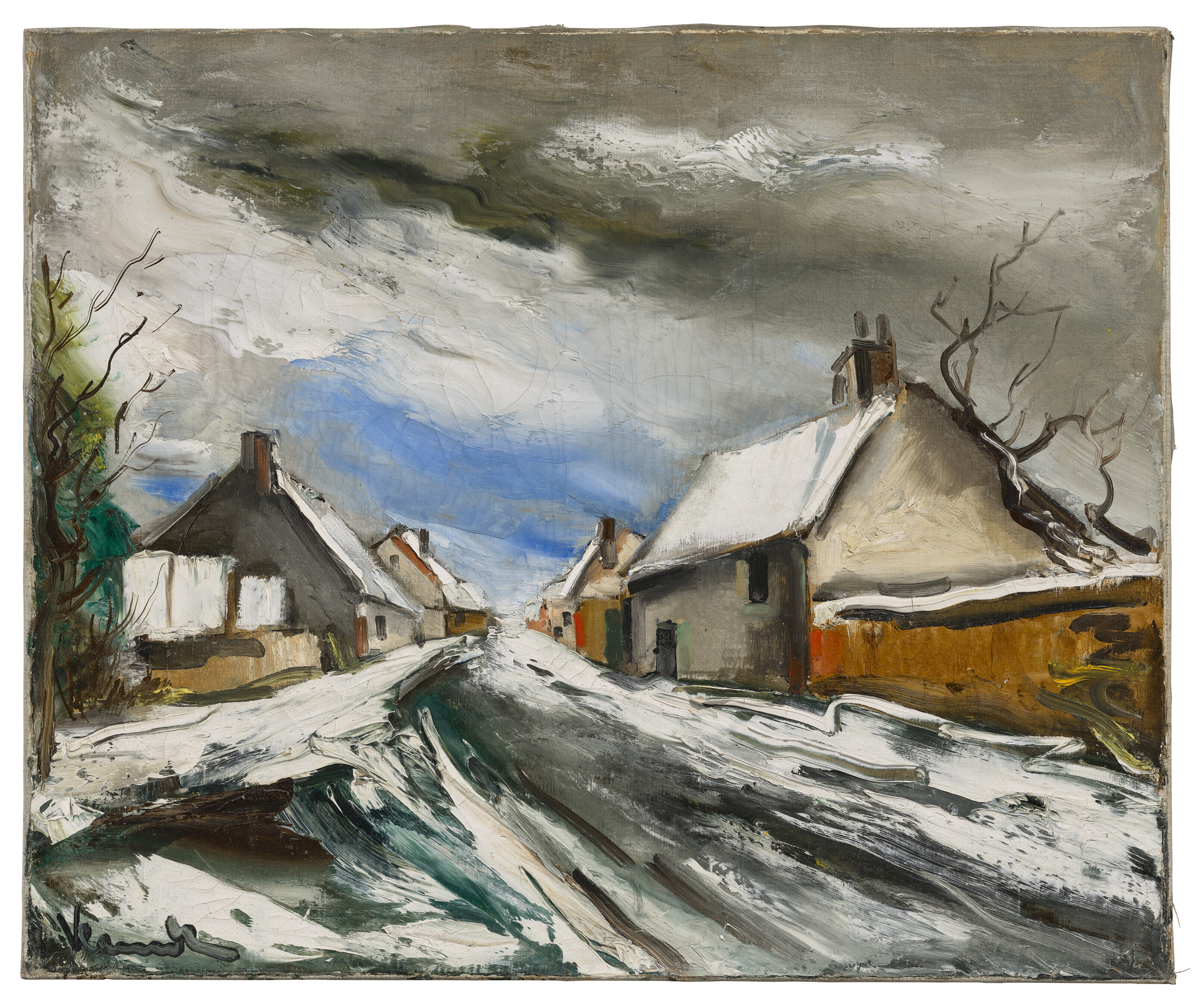 Maurice de Vlaminck — Улица деревни су-ла-неж, изображение 2