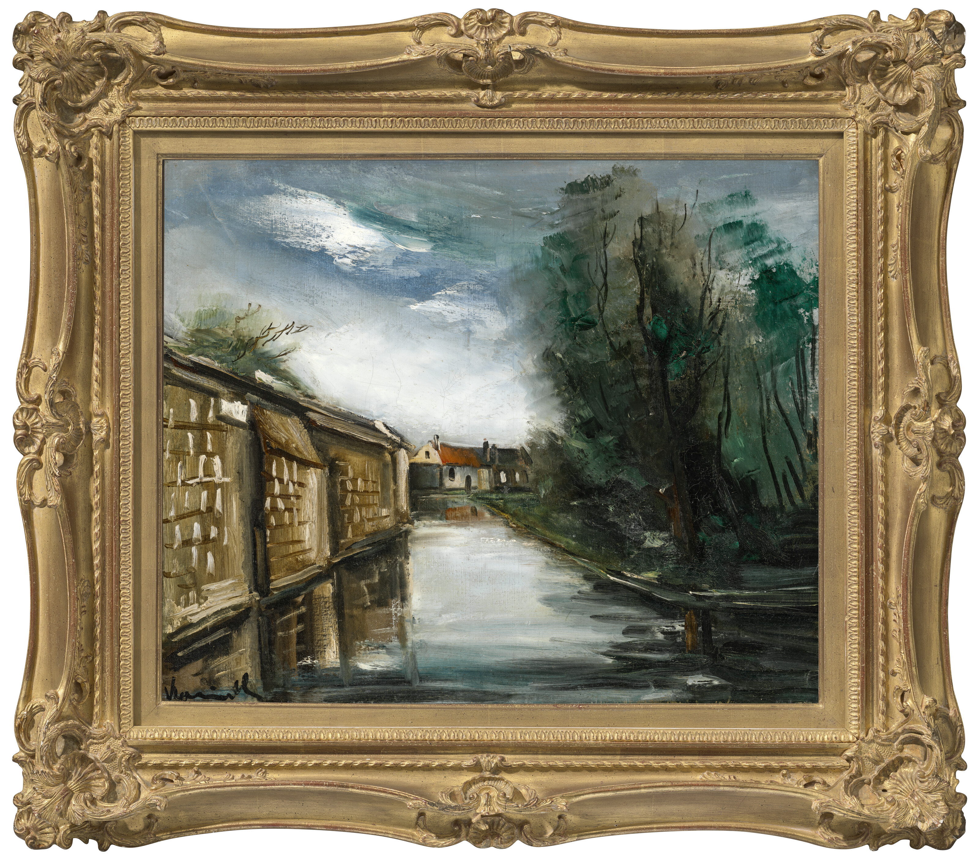 Maurice de Vlaminck — Деревня и канал, изображение 3