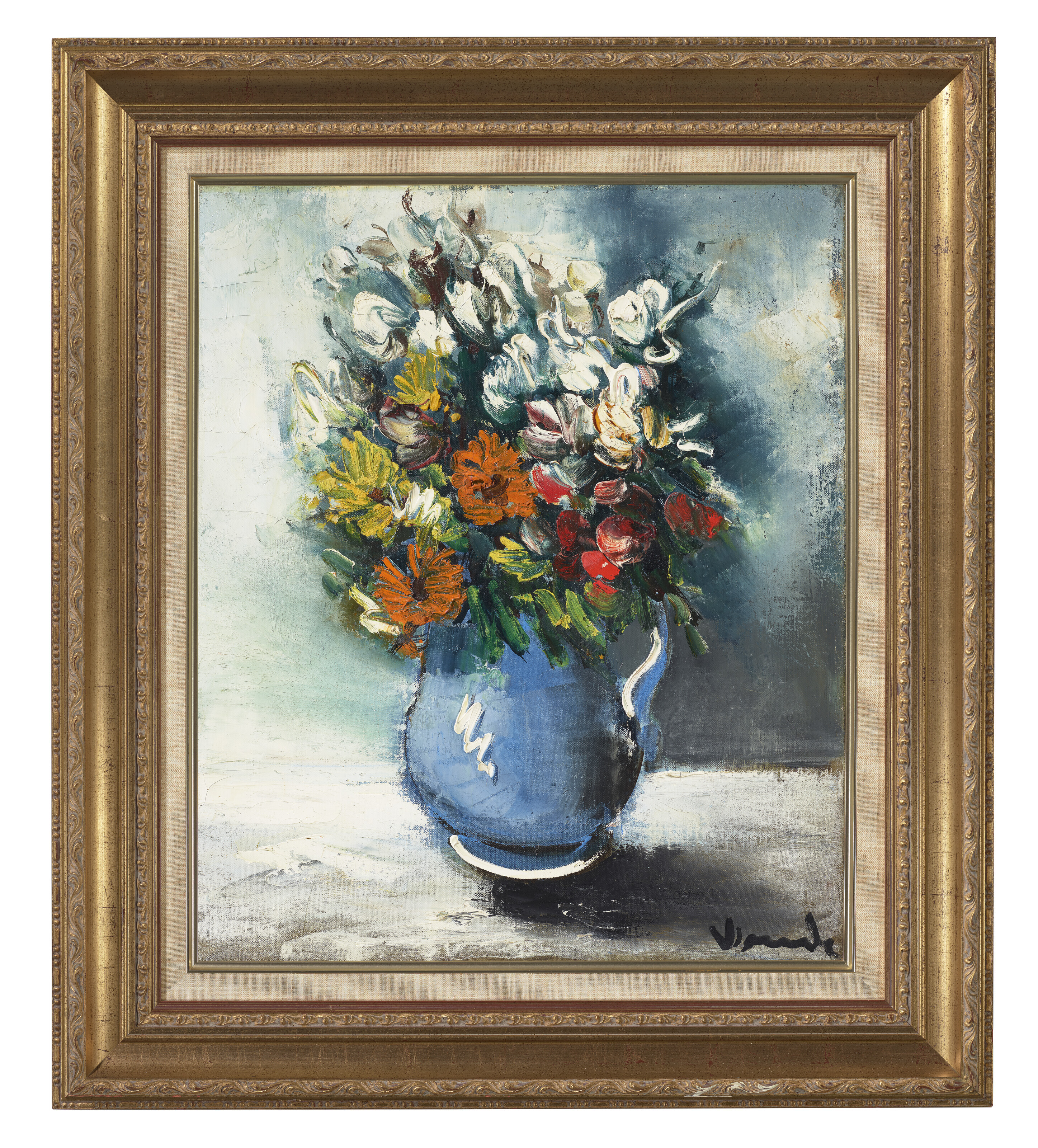 Maurice de Vlaminck — Цветы, танцующие в голубом цвете, изображение 2