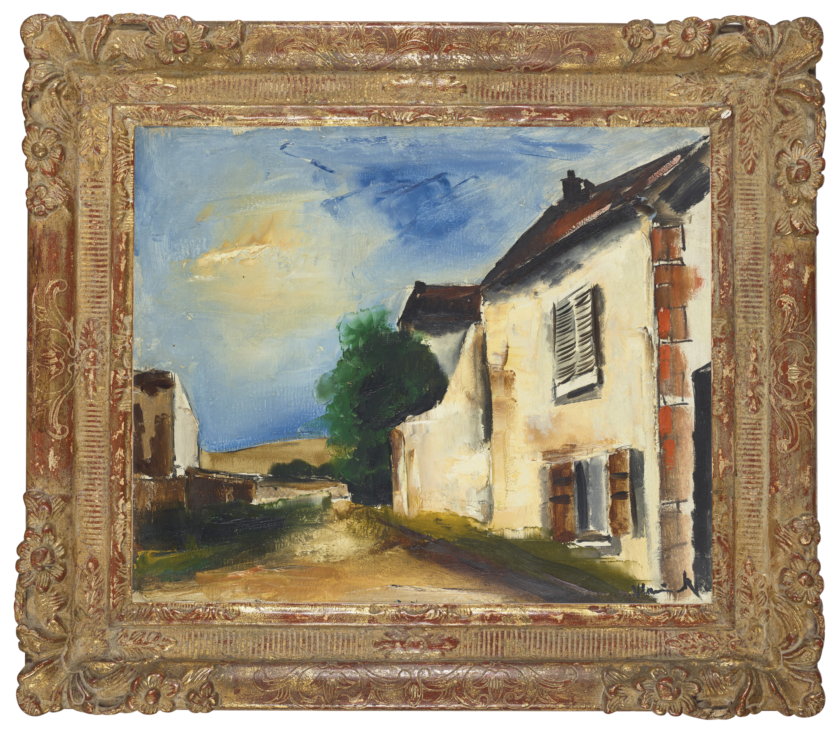 Maurice de Vlaminck — Старые дома в Вальмондуа, изображение 4