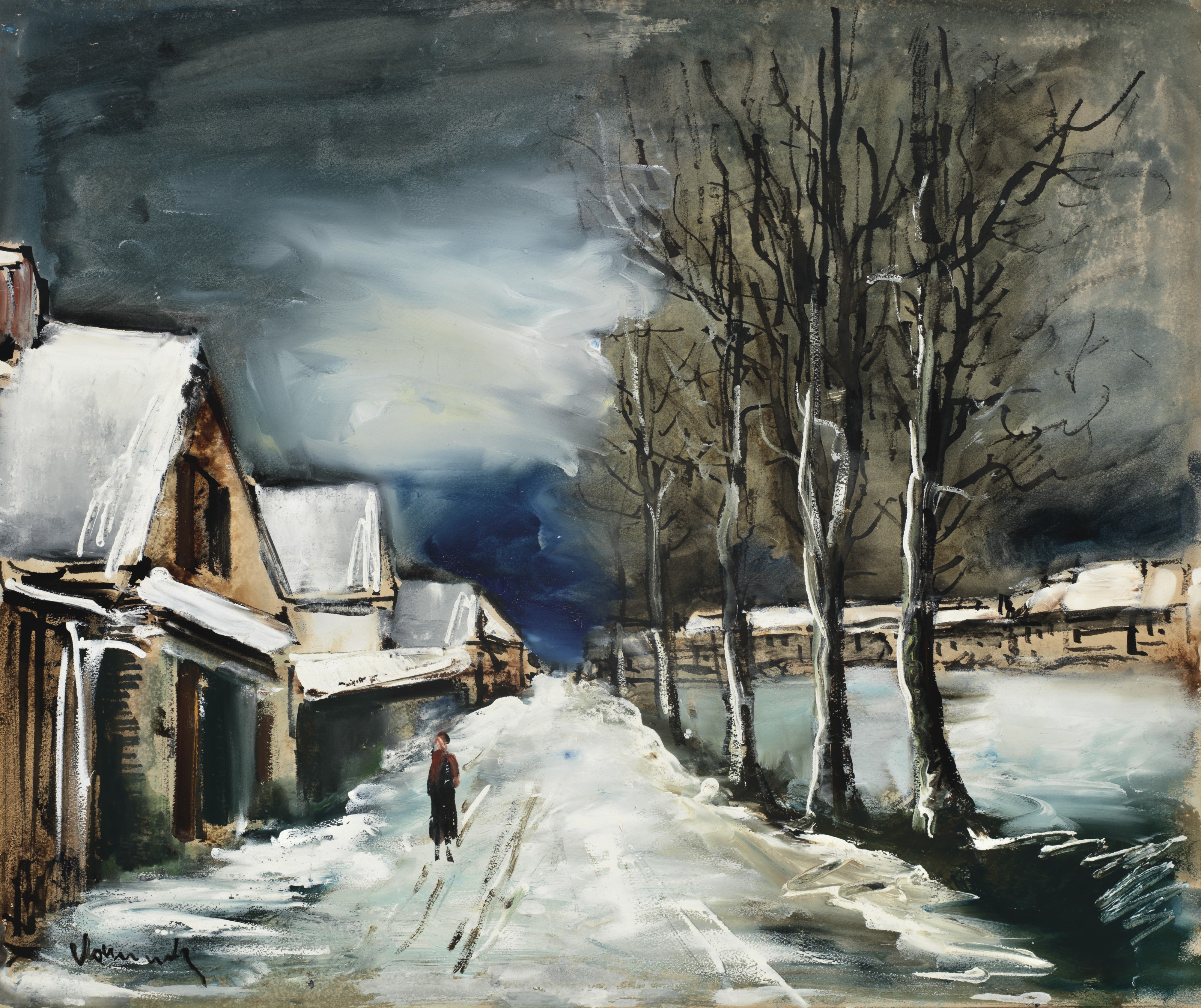 Maurice de Vlaminck — Деревня су-ла-неж, изображение 2