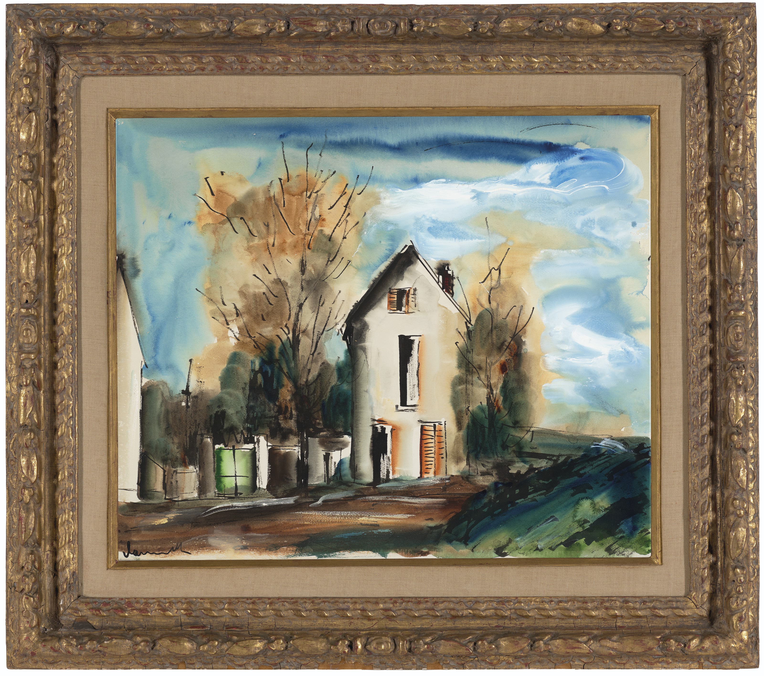 Maurice de Vlaminck — Деревенская сцена, изображение 2