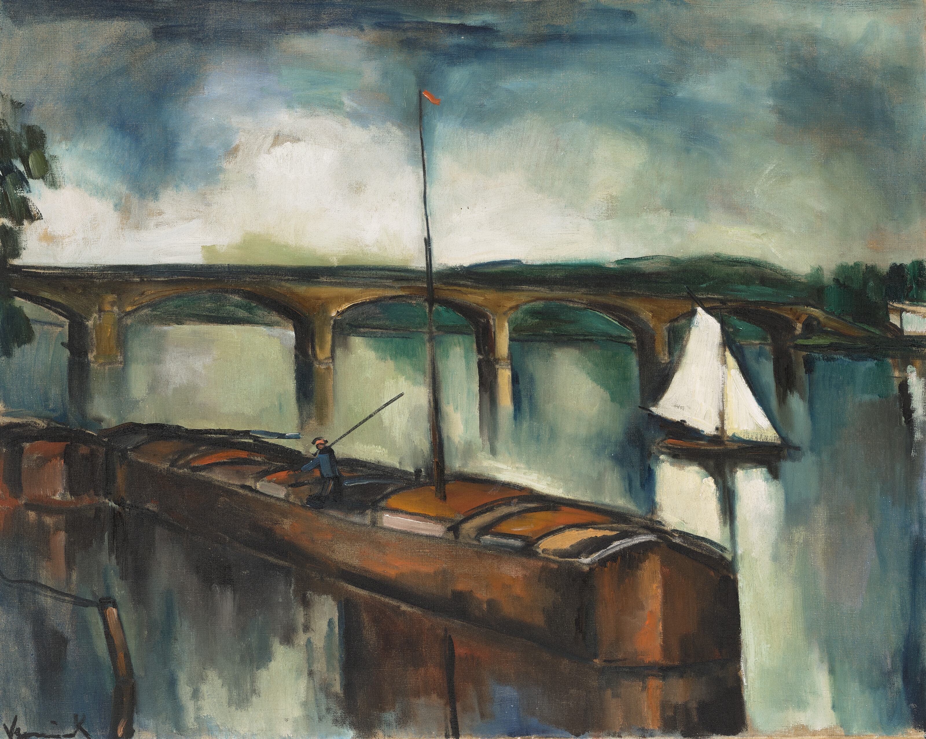 Maurice de Vlaminck — Мост Шату под белой вуалью