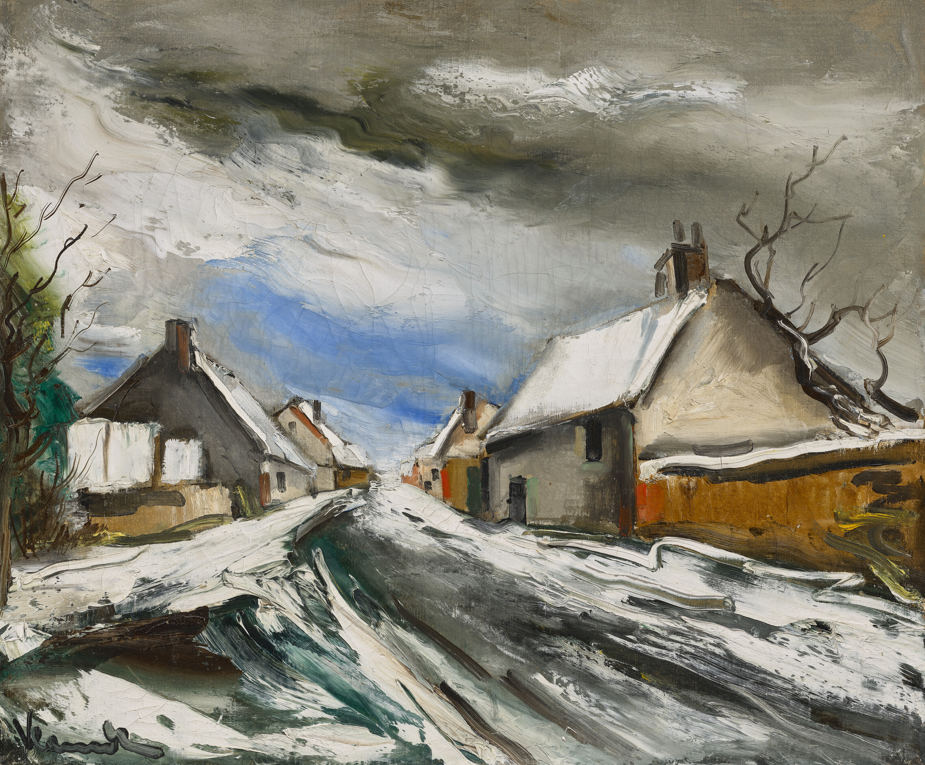 Maurice de Vlaminck — Улица деревни су-ла-неж