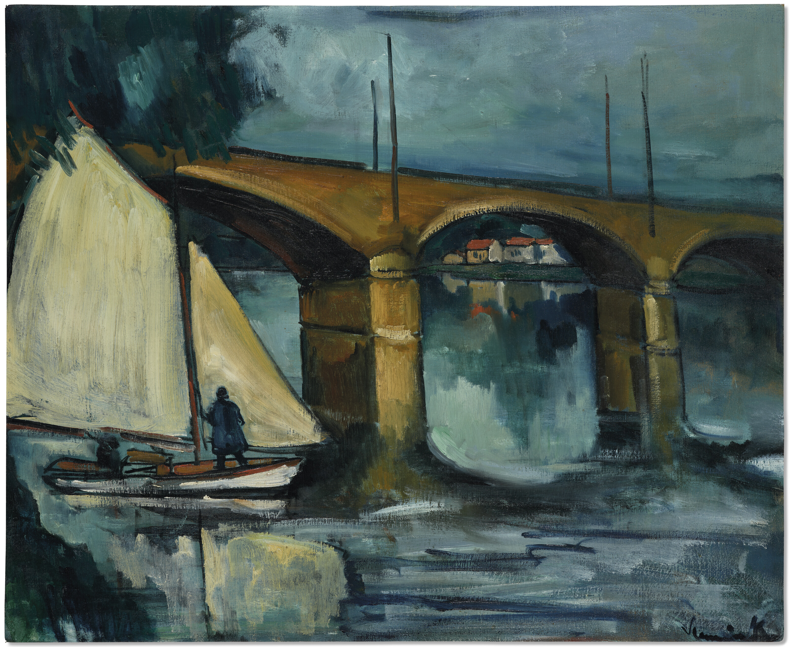Maurice de Vlaminck — Мост между деревьями в замке, изображение 2