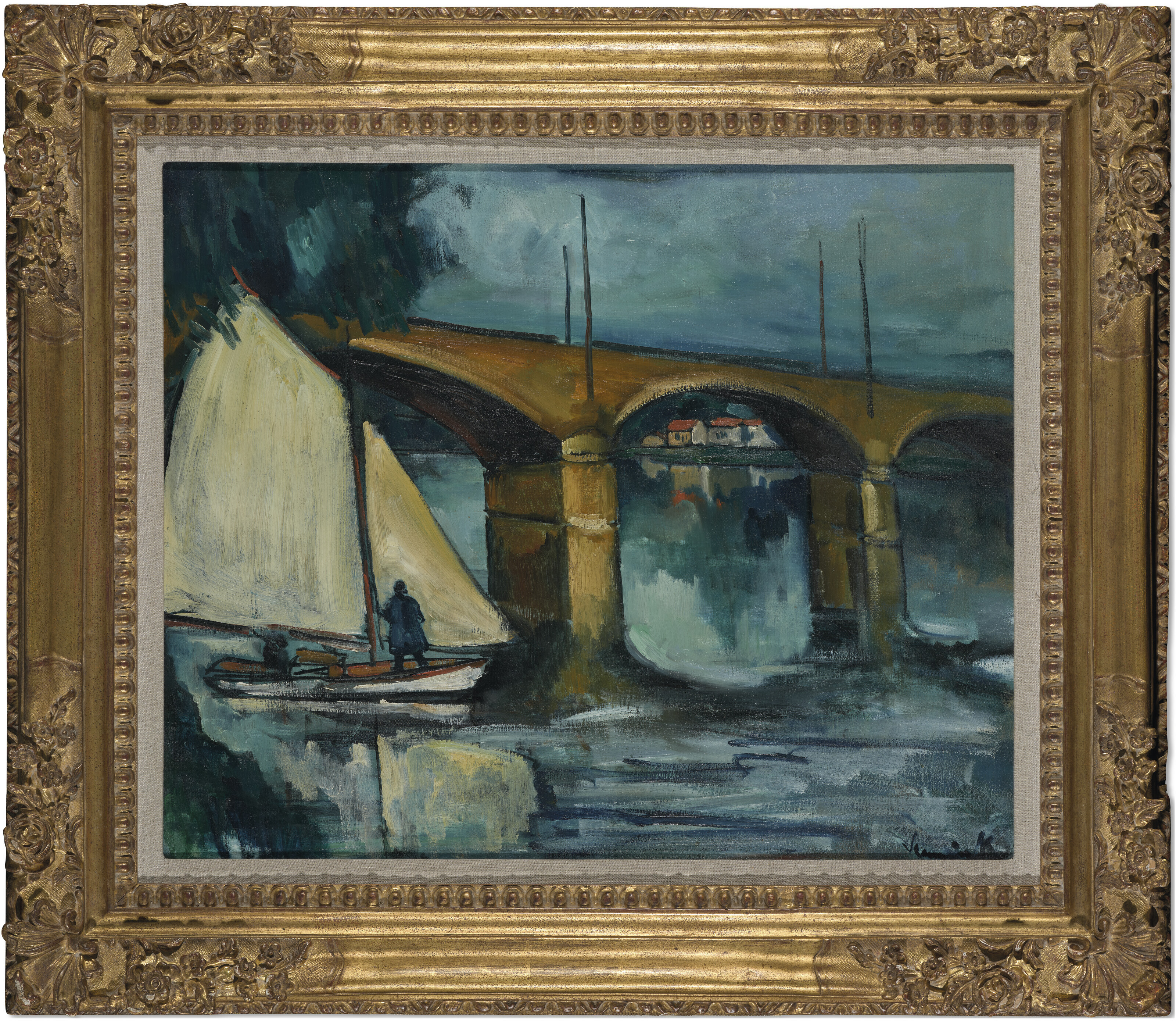 Maurice de Vlaminck — Мост между деревьями в замке, изображение 3